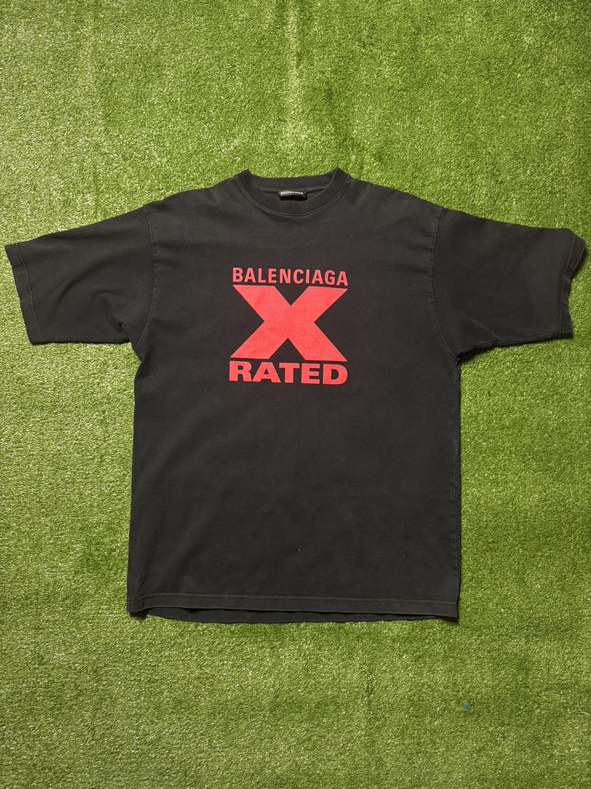 Balenciaga Balenciaga X Rated Tee Size XS (Fits like A Large) Size US XS / EU 42 / 0 - 1 Thumbnail