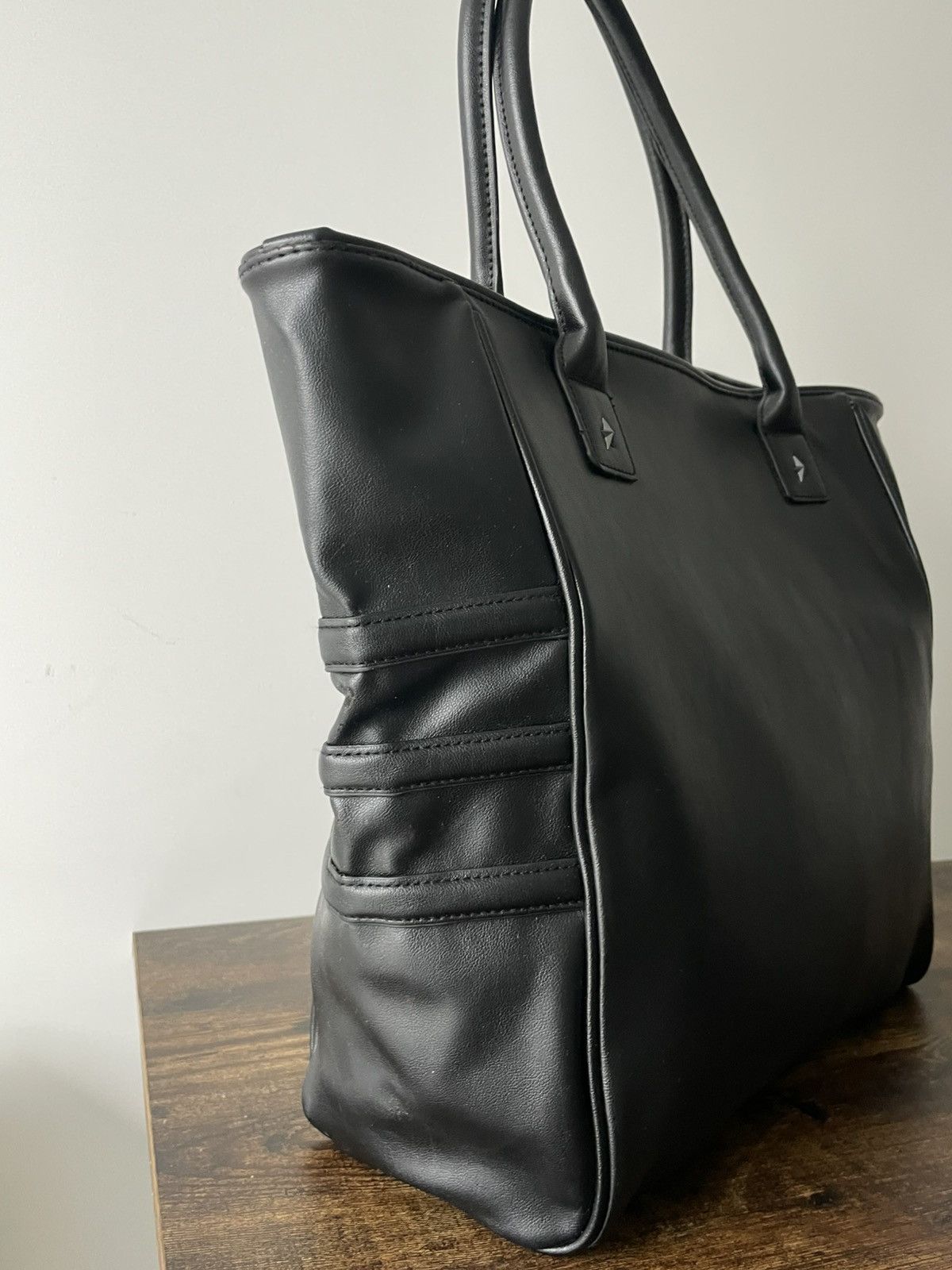 Thierry Mugler Thierry Mugler Leather Black Tote Bag Size ONE SIZE - 7 Thumbnail