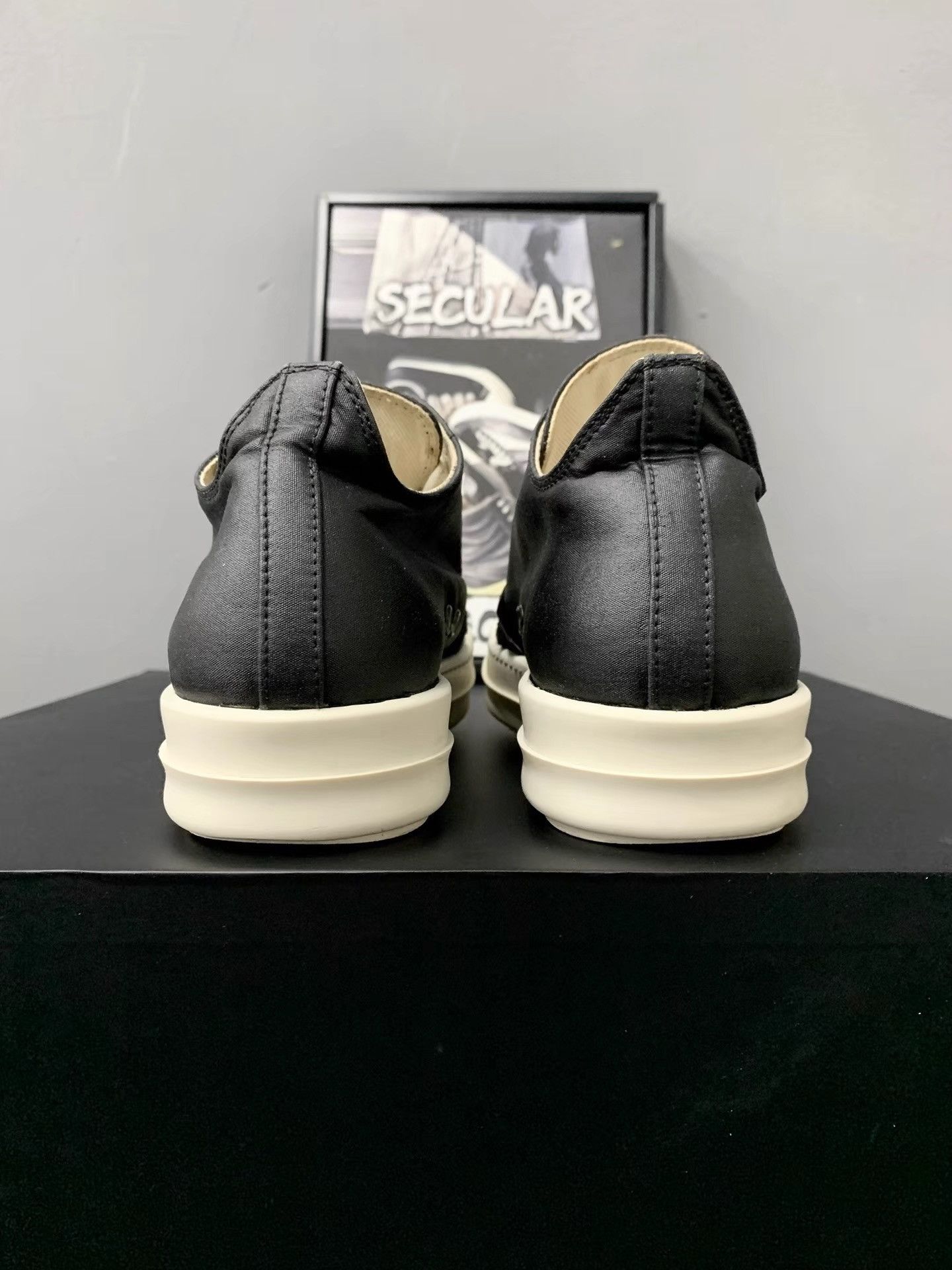 Rick Owens Rick Owens DRKSHDW Black Silk Big Converse K34 Size US 5.5 / IT 35.5 - 7 Thumbnail