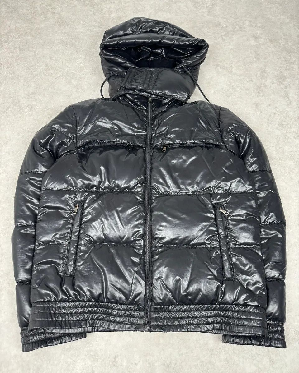 Prada 2000s Prada Linea Rossa Black Nylon Puffer Jacket Size US L / EU 52-54 / 3 - 5 Thumbnail