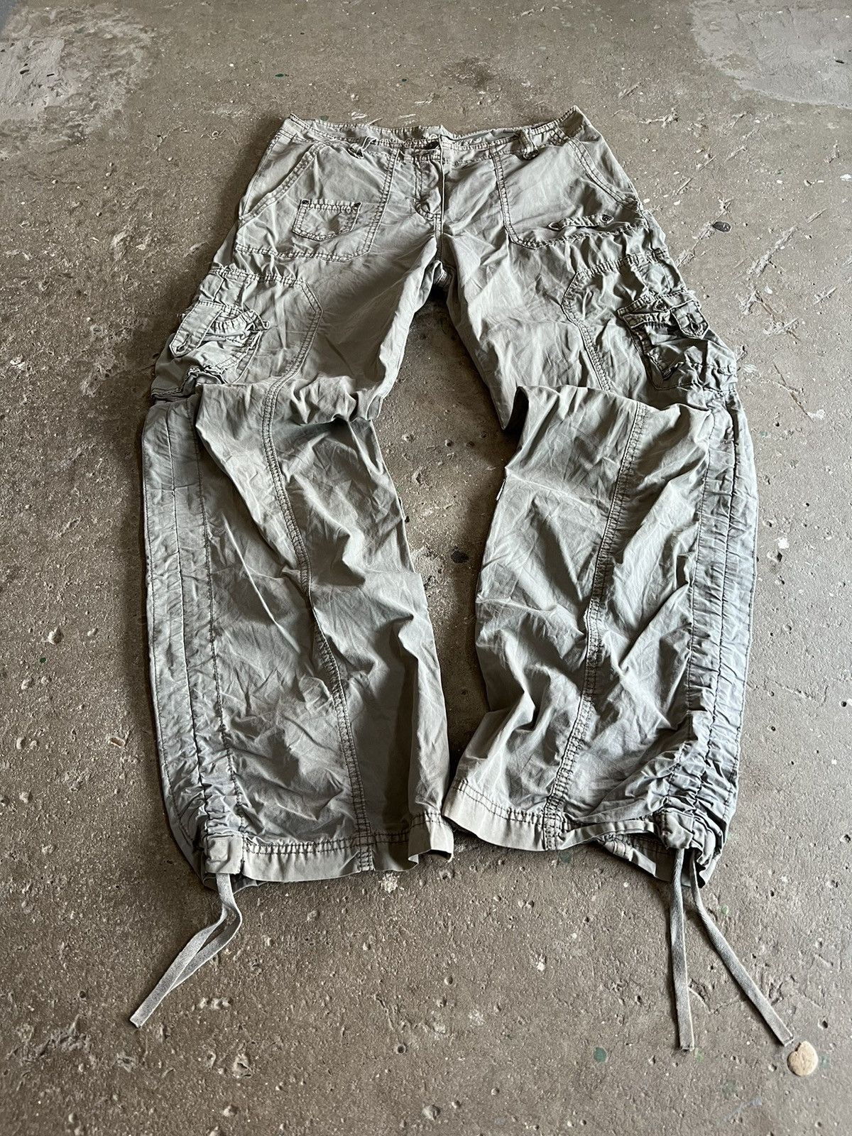 Japanese Brand × Vintage Vintage Y2k Avant garde Cargos military drill pants Size US 32 / EU 48 - 3 Thumbnail
