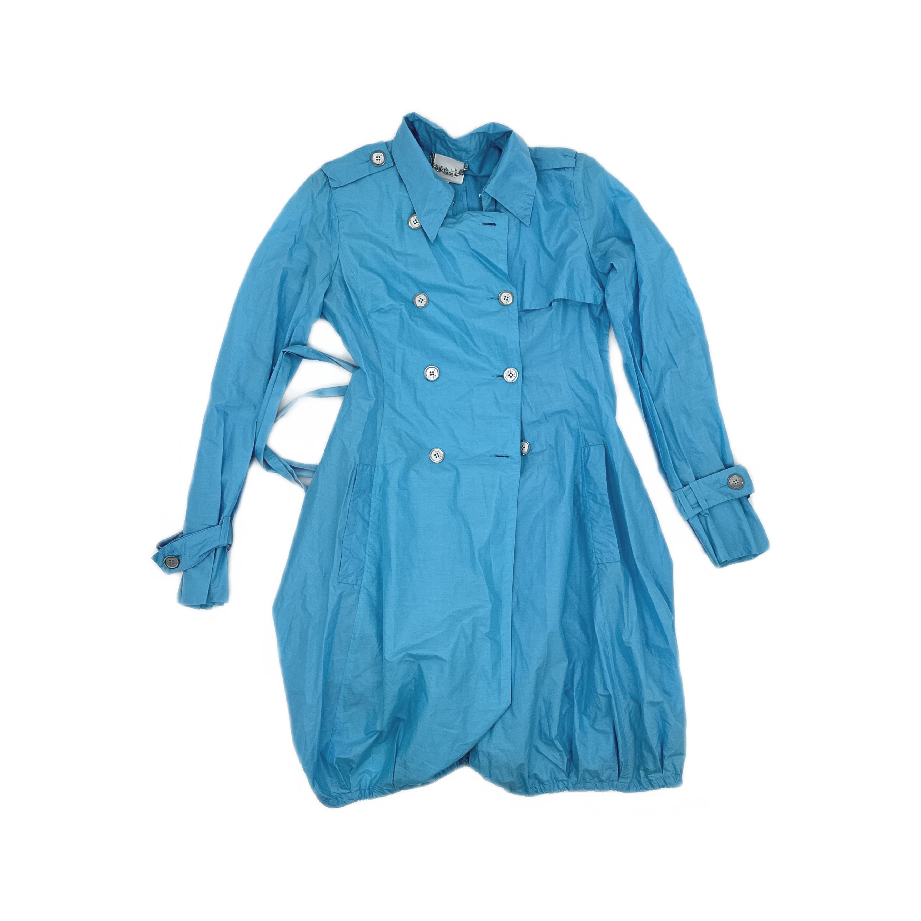 Celine Celine Double Breasted Coat Blue Size 38 Size S / US 4 / IT 40 - 1 Thumbnail
