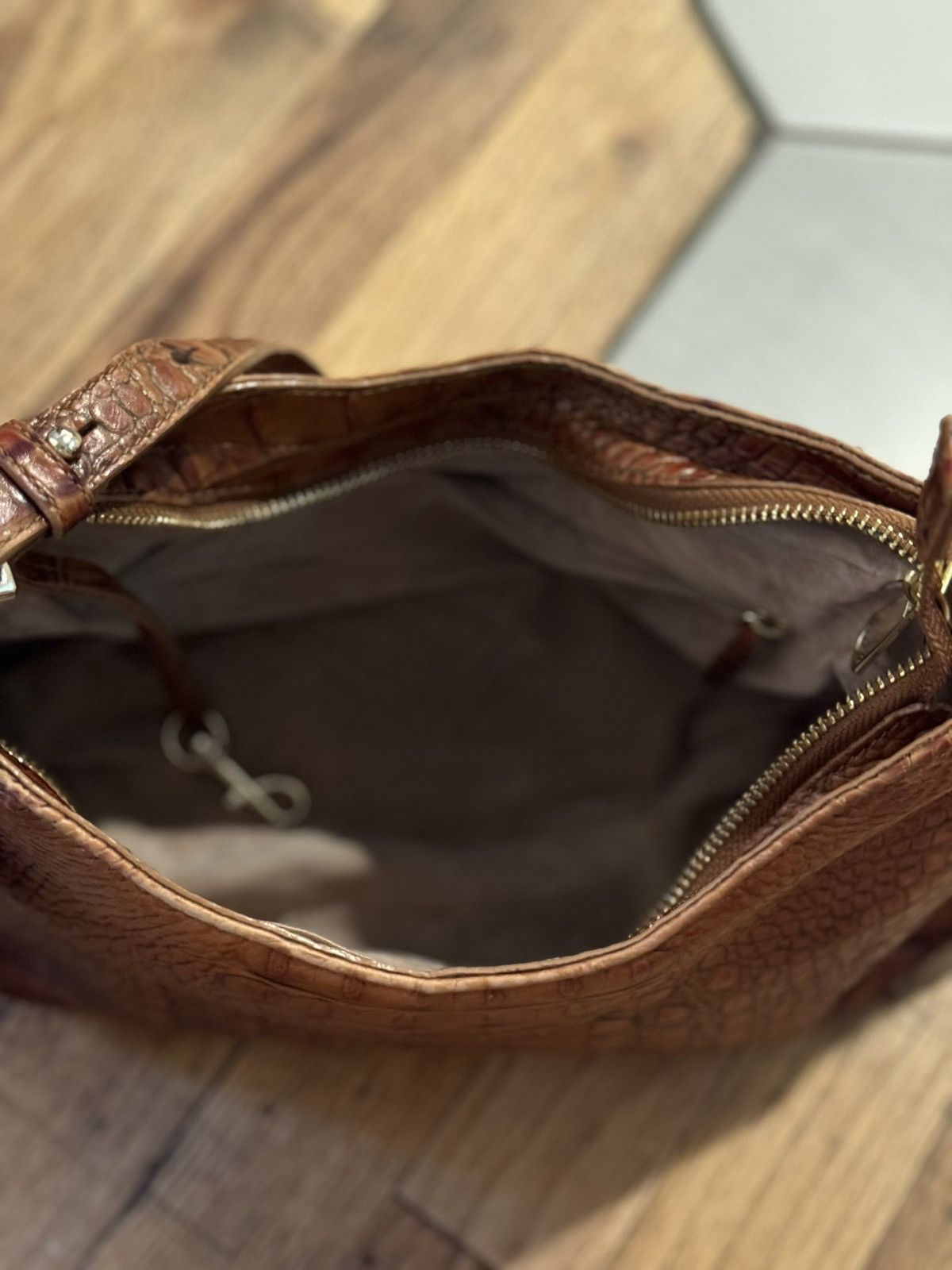 BRAHMIN Brahmin brown pecan leather shoulder bag classic GUC Size ONE SIZE - 4 Thumbnail