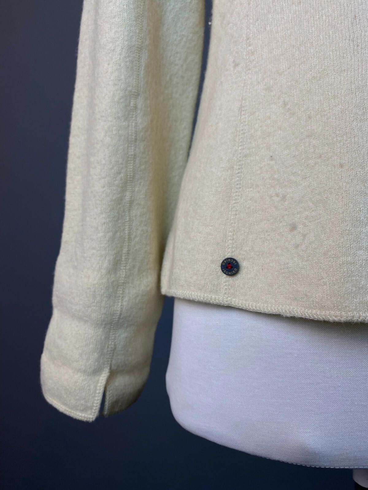 Designer Ischiko by Oska Beige Wool Acymetric Zip Up Jacket Size 10 Size L / US 10 / IT 46 - 7 Thumbnail