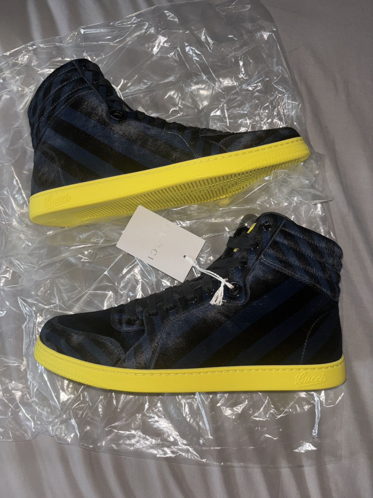 Gucci Gucci Pony Blue/Black Calf Stripe Size US 9.5 / EU 42-43 - 1 Thumbnail