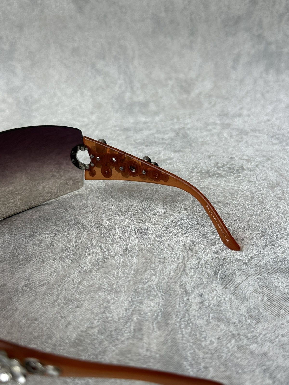 Bvlgari Bvlgari 652-B Crystal Flower Swarowski Rare Sunglasses Size ONE SIZE - 7 Thumbnail