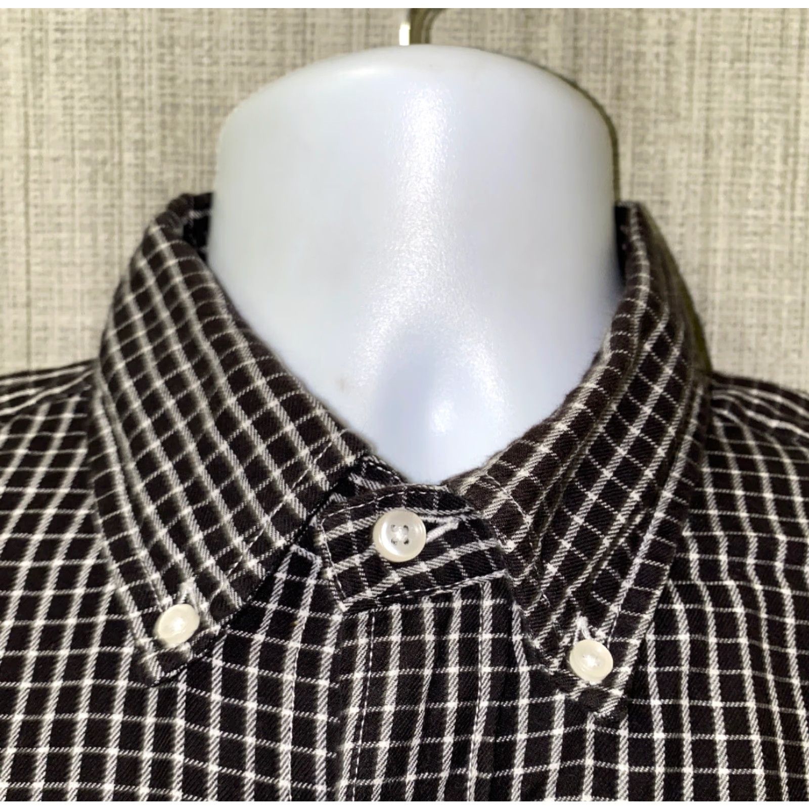 Polo Ralph Lauren Polo Jeans Co Button-Up Shirt Men L Black/White Checkered Long Sleeve Casual Cotton N/A 90s? Colorful Polo Ralph Lauren Mens Size US L / EU 52-54 / 3 - 3 Thumbnail