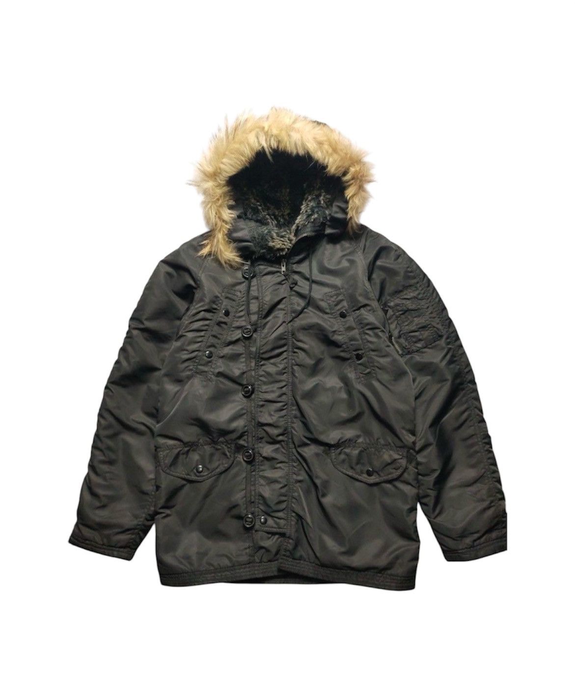 If Six Was Nine × Le Grande Bleu (L.G.B.) Back Number Military Fur Jacket Size US L / EU 52-54 / 3 - 1 Thumbnail