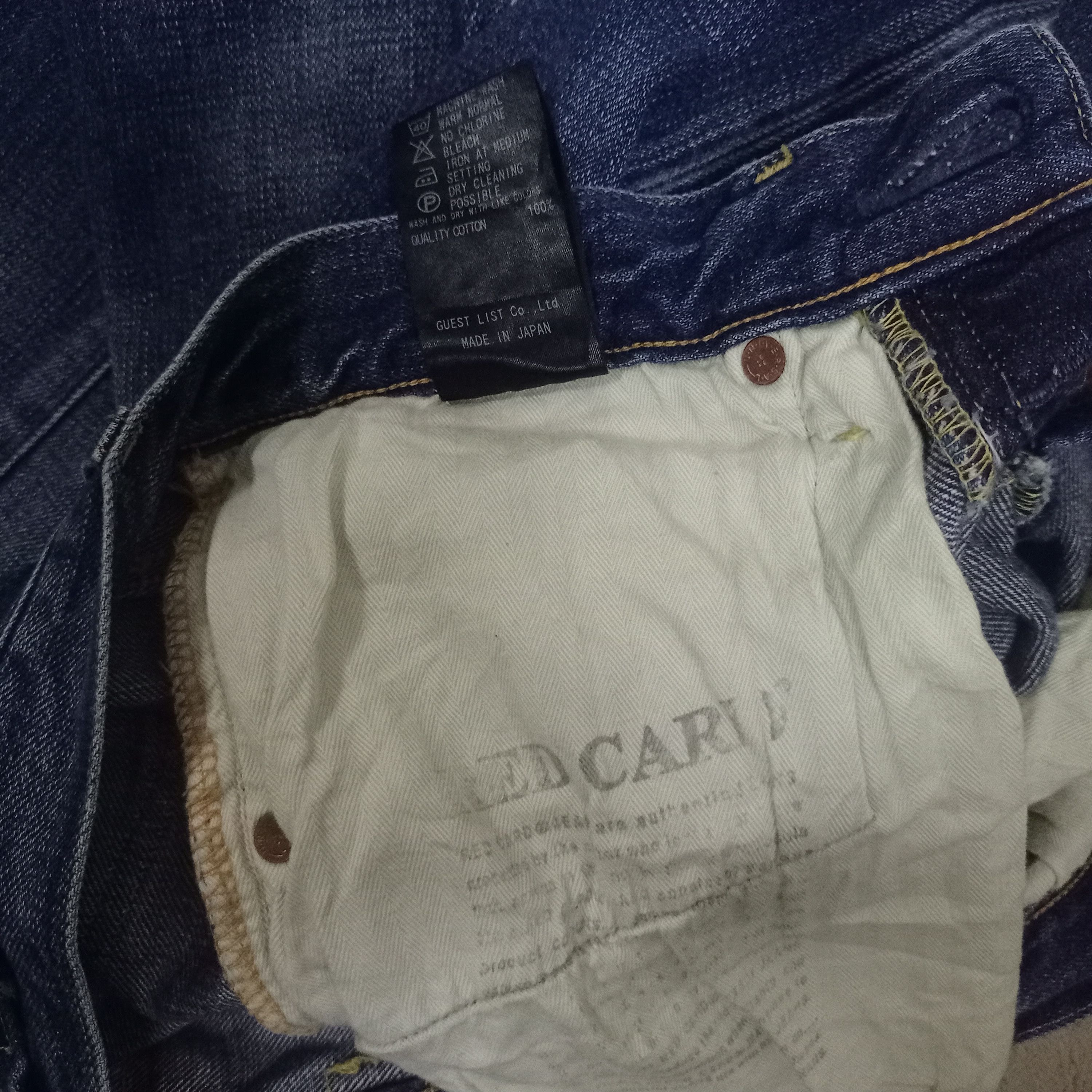Japanese Brand Vintage Japanese Brand Buckle Back Painted Splattered Jeans Size US 28 / EU 44 - 7 Thumbnail