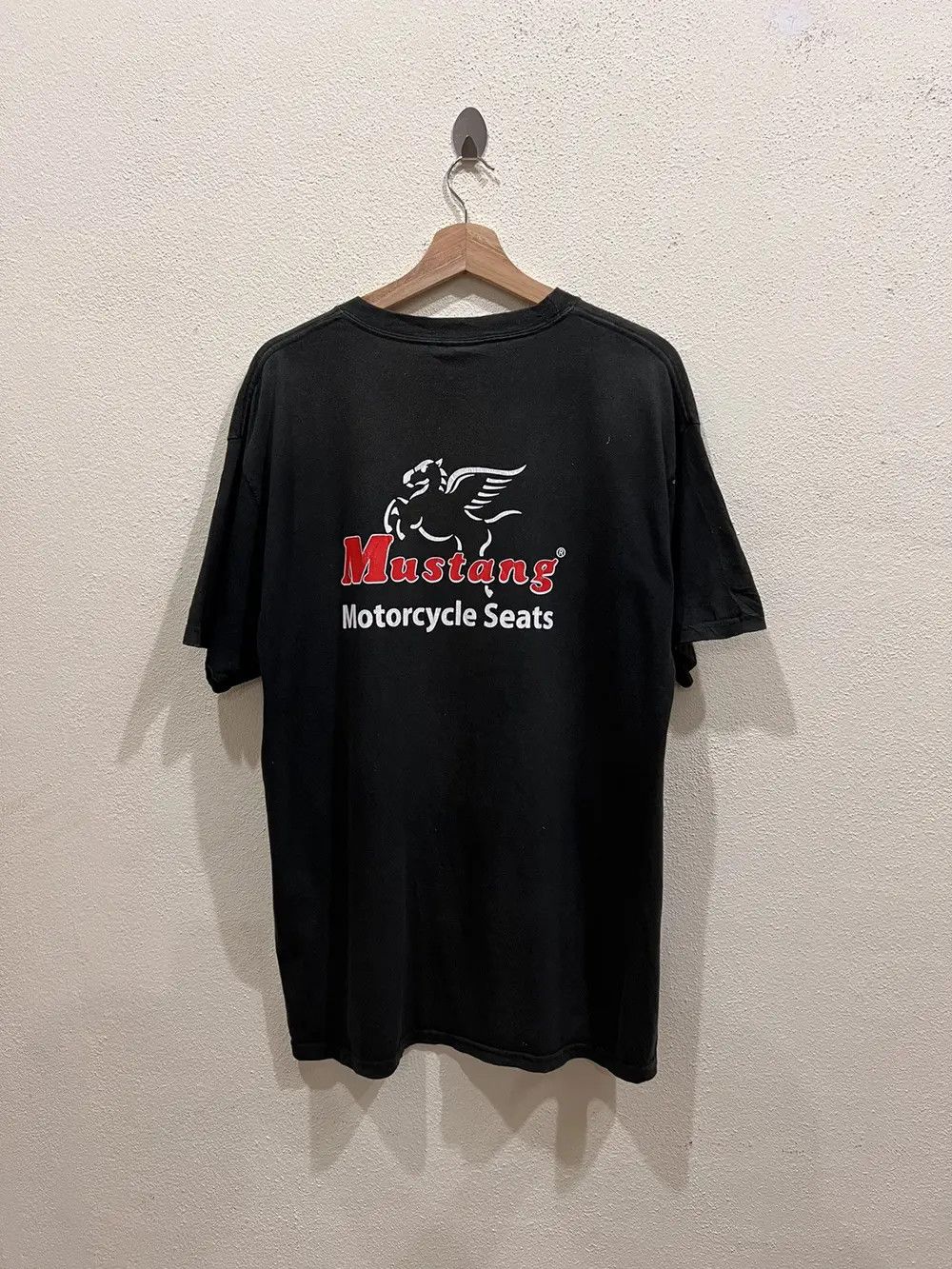 Mustang Vintage Mustang Motorcycles Tshirt Size US XL / EU 56 / 4 - 2 Thumbnail