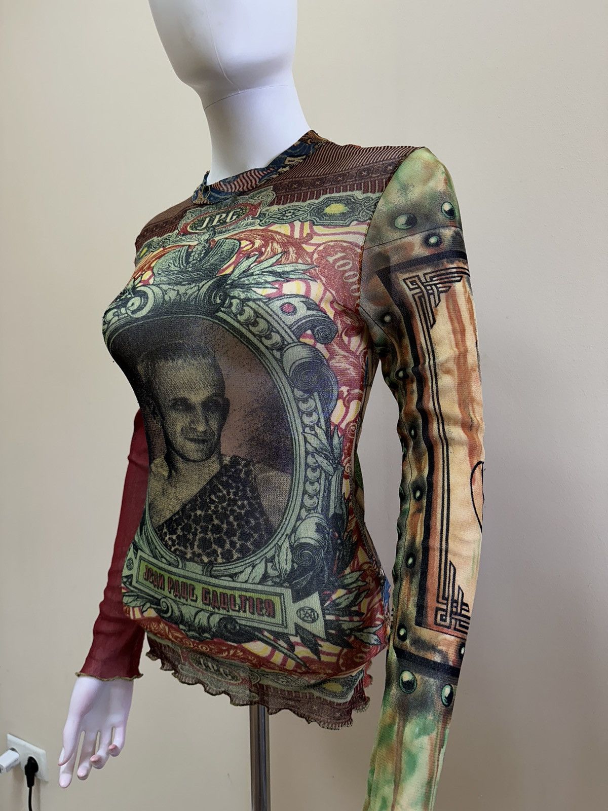 Jean Paul Gaultier Very Rare! Jean Paul Gaultier Ss96 Collage Mesh Shirt Size S Size S / US 4 / IT 40 - 6 Thumbnail