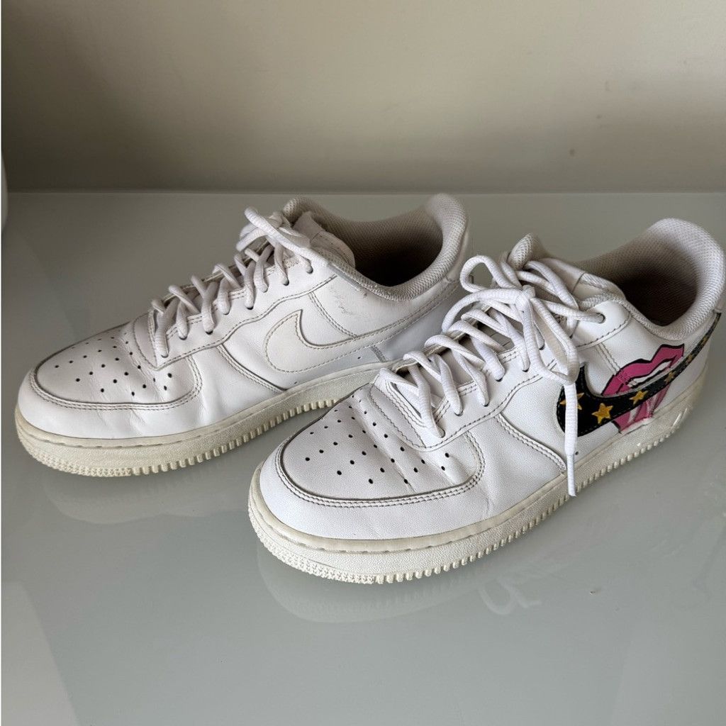 Nike Nike Air Force 1 Rolling Stones Sneakers, Sz 10 Size US 10 / IT 40 - 3 Thumbnail
