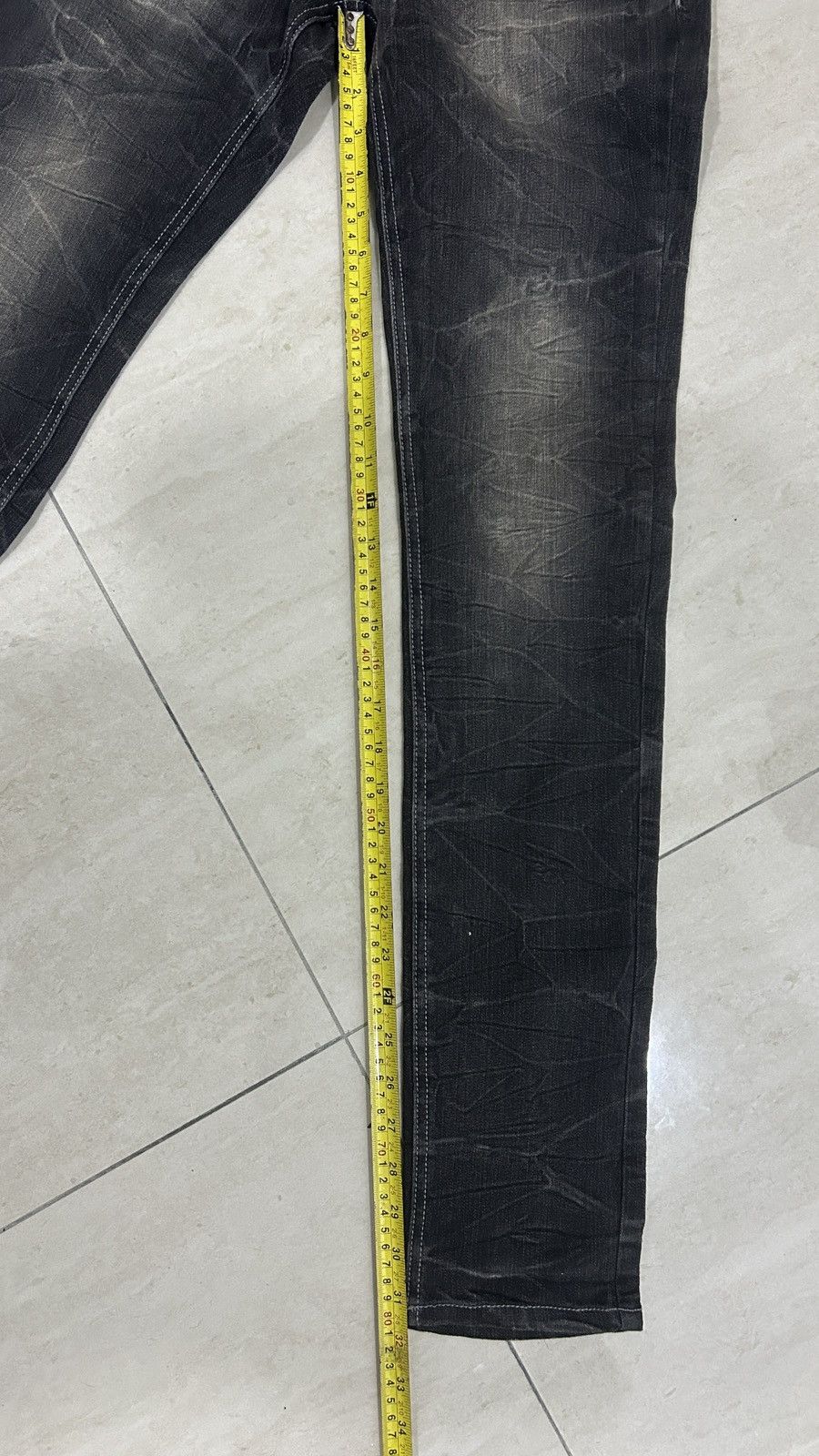 semanticdesign 🔥SEMANTIC DESIGN STONE WASH DENIM PUNK Size 30" / US 8 / IT 44 - 8 Thumbnail