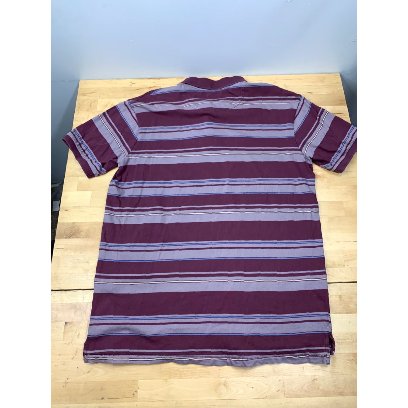Quiksilver Quiksilver Polo Shirt Men Striped Short Sleeve Casual Maroon Red L Size US L / EU 52-54 / 3 - 2 Thumbnail