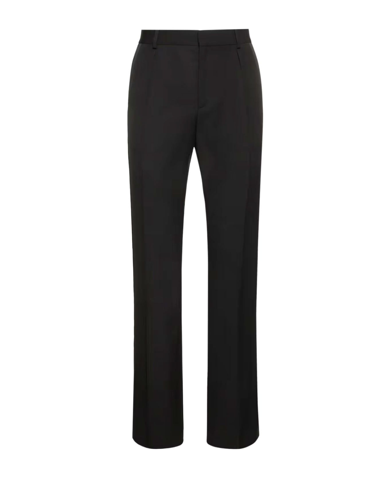 Saint Laurent Paris o1s1wg110125 752132 Pantalon Tailleur Laine Satine Pant Size 28" / US 6 / IT 42 - 1 Thumbnail