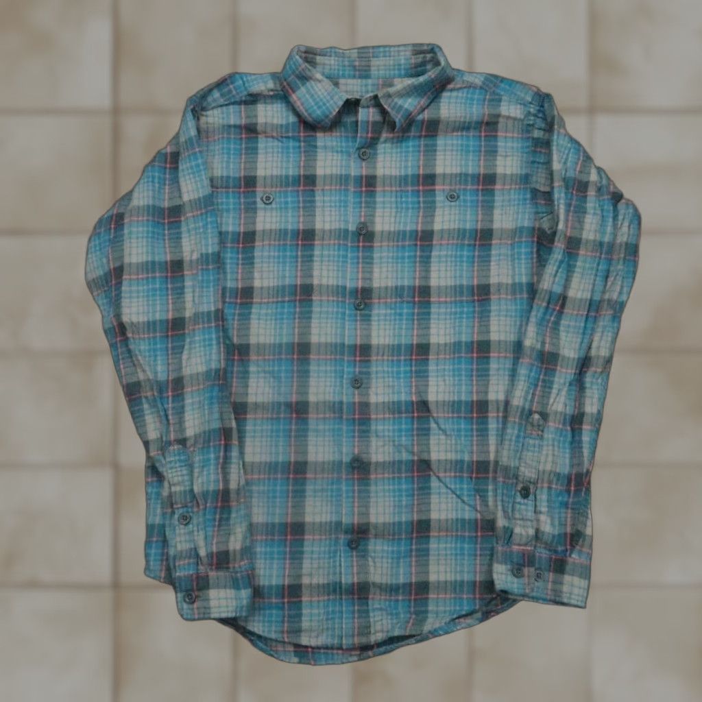 Patagonia Patagonia Shirt Mens Small Blue Plaid Long Sleeve Pima Cotton Button Up Shirt Blue Pockets All Seasons Mens Size US S / EU 44-46 / 1 - 1 Thumbnail