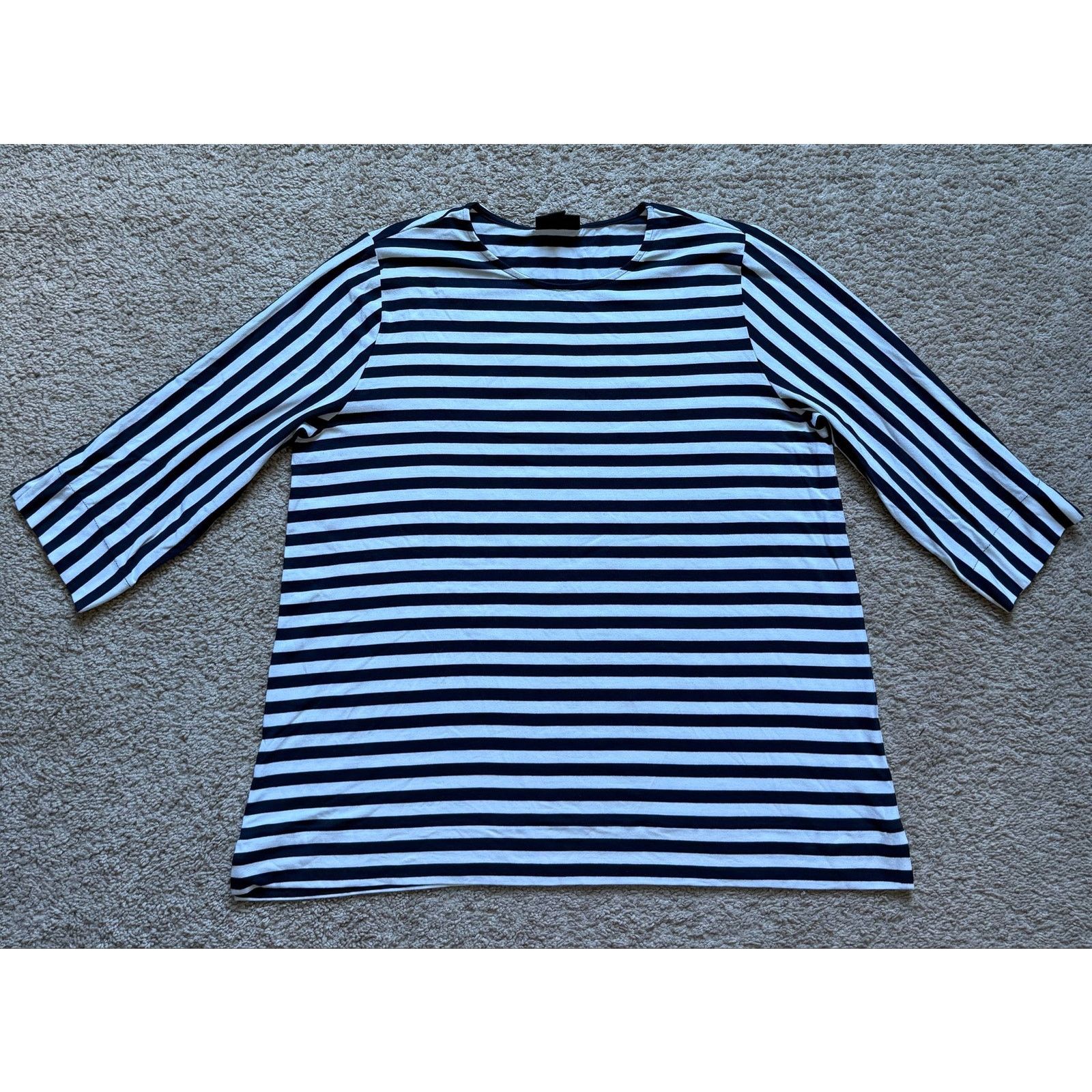 Other J. Jill Wearever Collection Striped Tunic Top White/Black M Size M / US 6-8 / IT 42-44 - 3 Thumbnail