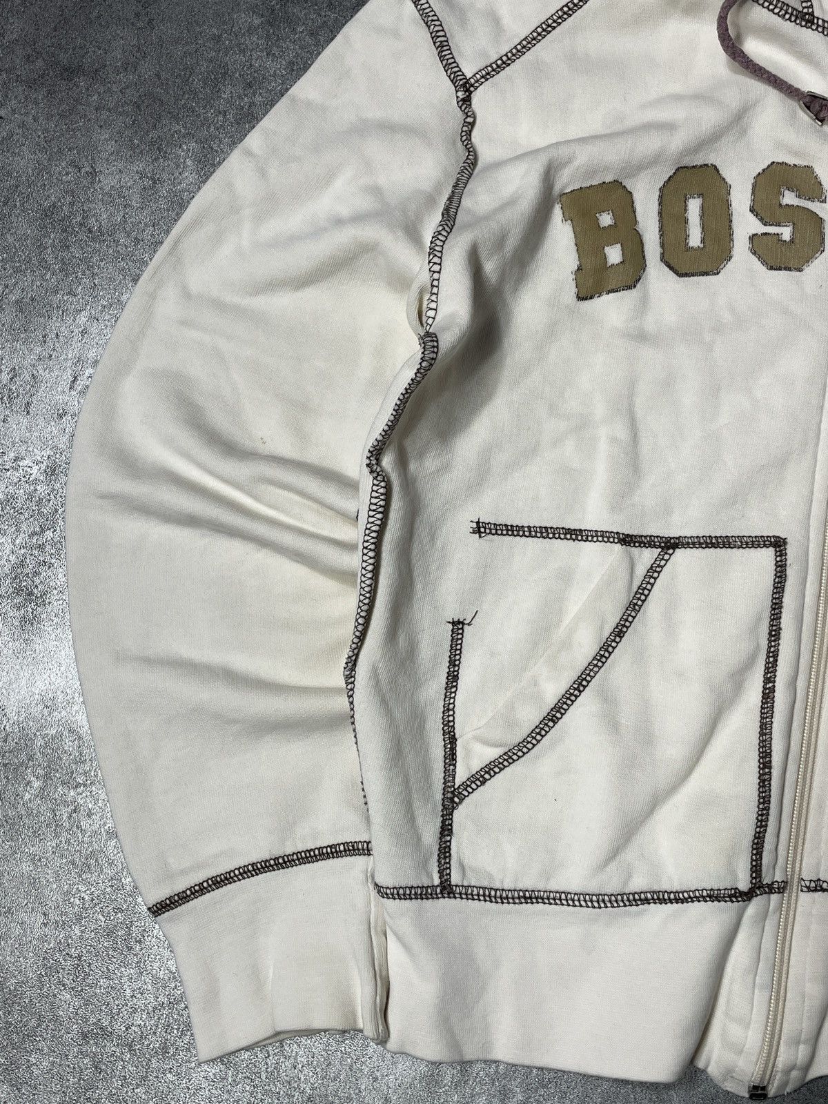 Vintage 🔥RARE🔥Vintage Y2K Hoodie Zip Spellout Boxy USA Boston Size S / US 4 / IT 40 - 6 Thumbnail