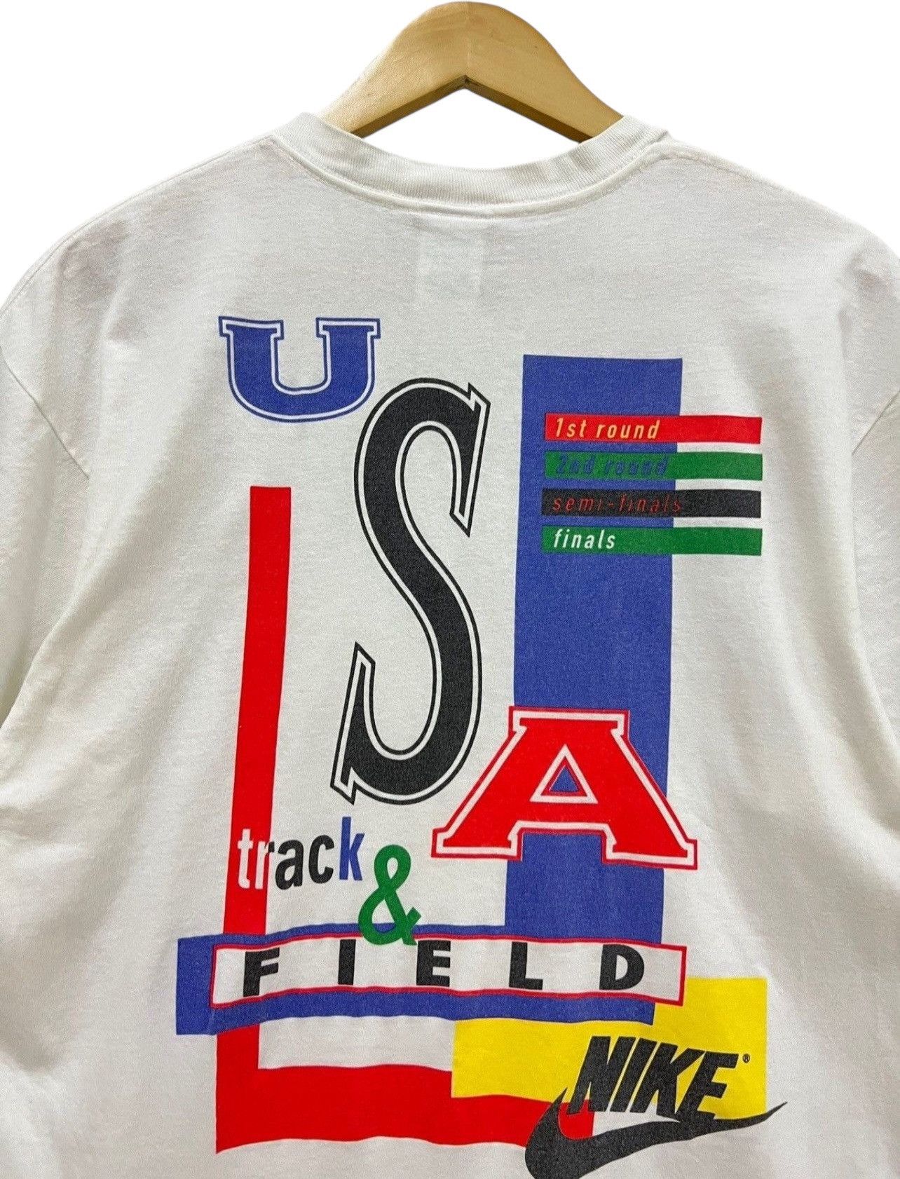 Vintage Vintage 90s NIKE Made in USA Big Logo Backhit Large Size US L / EU 52-54 / 3 - 4 Thumbnail