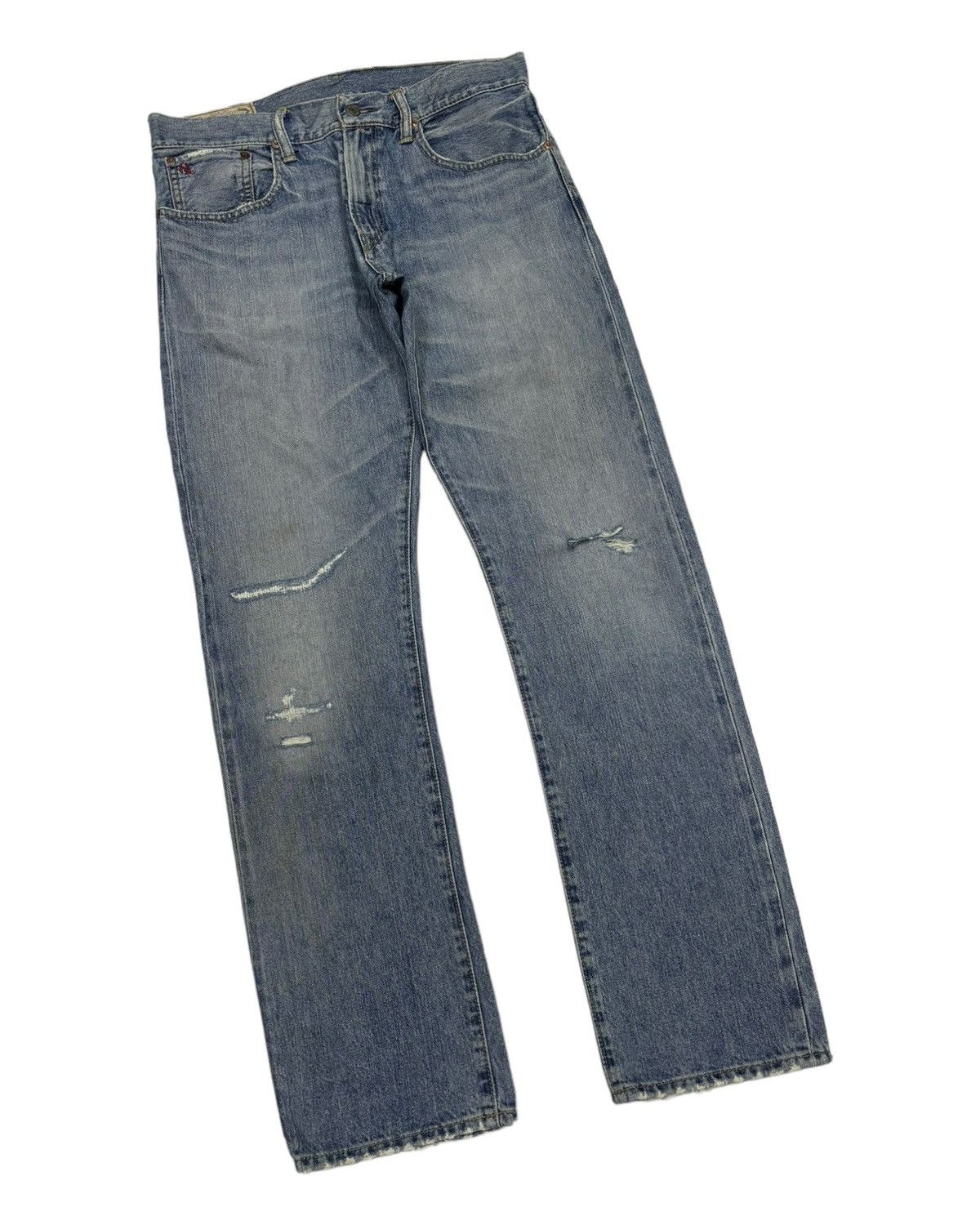 Polo Ralph Lauren POLO RALPH LAUREN DISTRESSED DENIM JEANS Size US 33 - 5 Thumbnail