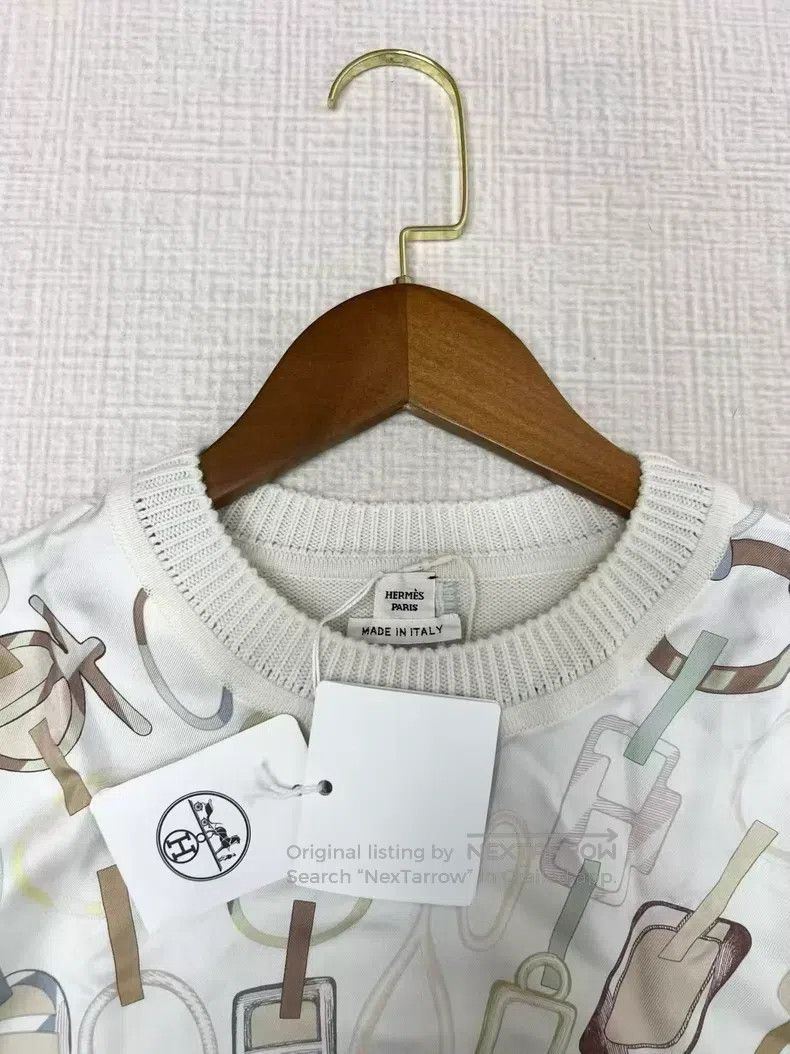 Hermes Hermes Silk and Cashmere Mixed Knit Top Size XS / US 0-2 / IT 36-38 - 3 Thumbnail