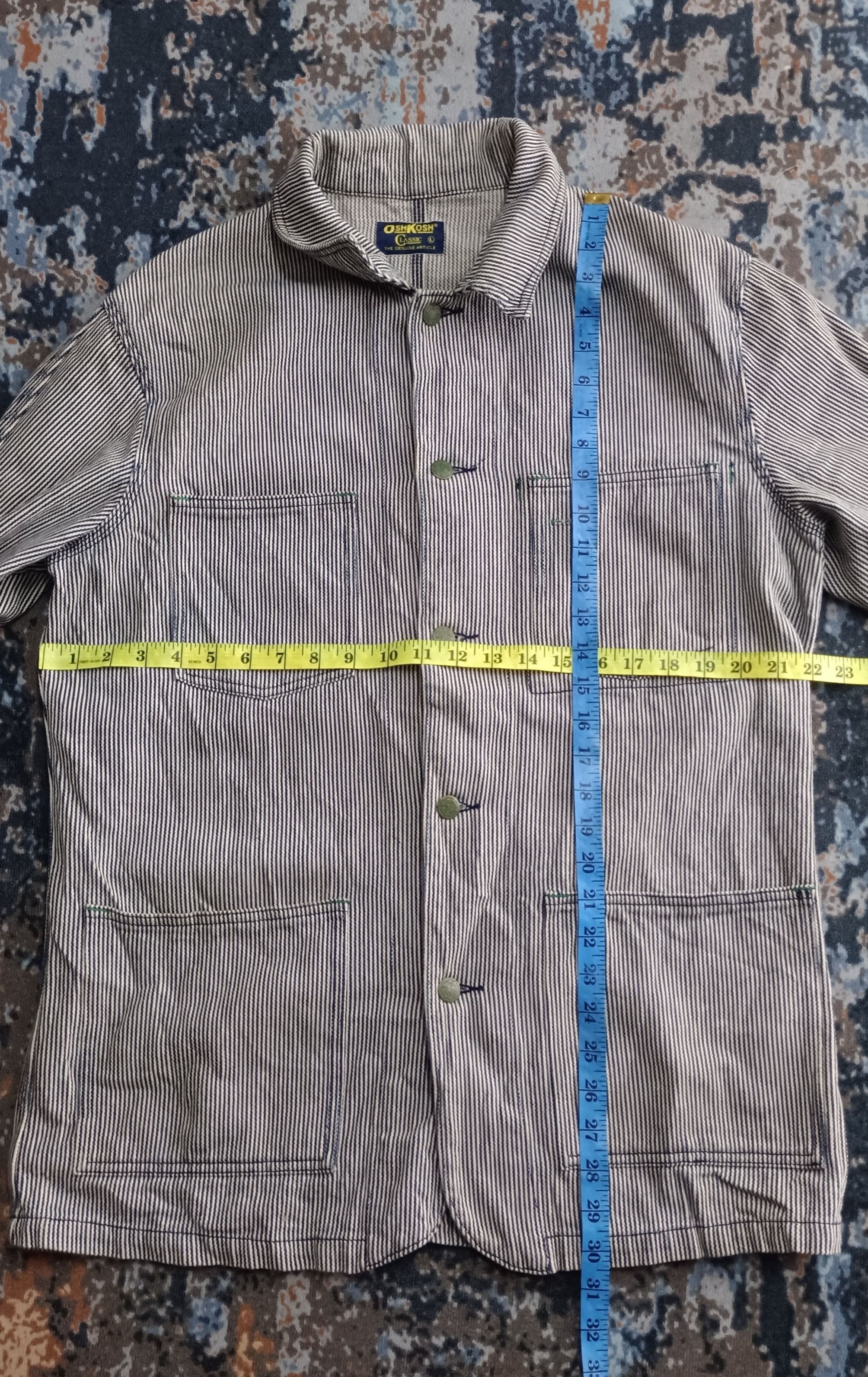 Oshkosh 💥Rare💥Oshkosh Classic Vintage Hickory Workers Chore Jacket Size US L / EU 52-54 / 3 - 17 Thumbnail