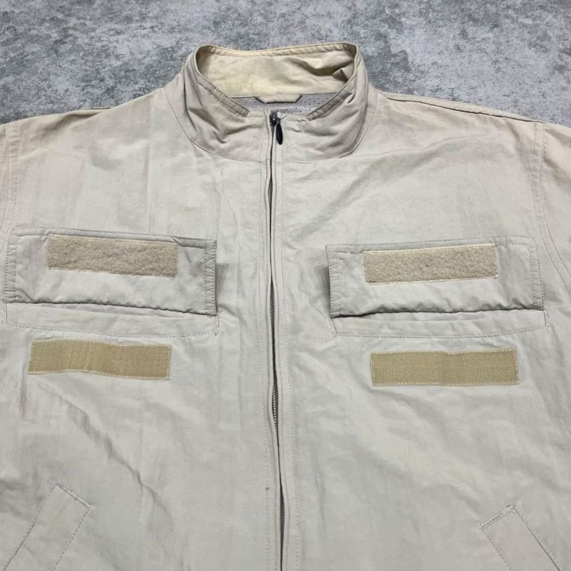 Vintage VINTAGE Old Stussy Jacket Nylon S Beige Y2K Military Streetwear Size US S / EU 44-46 / 1 - 4 Thumbnail