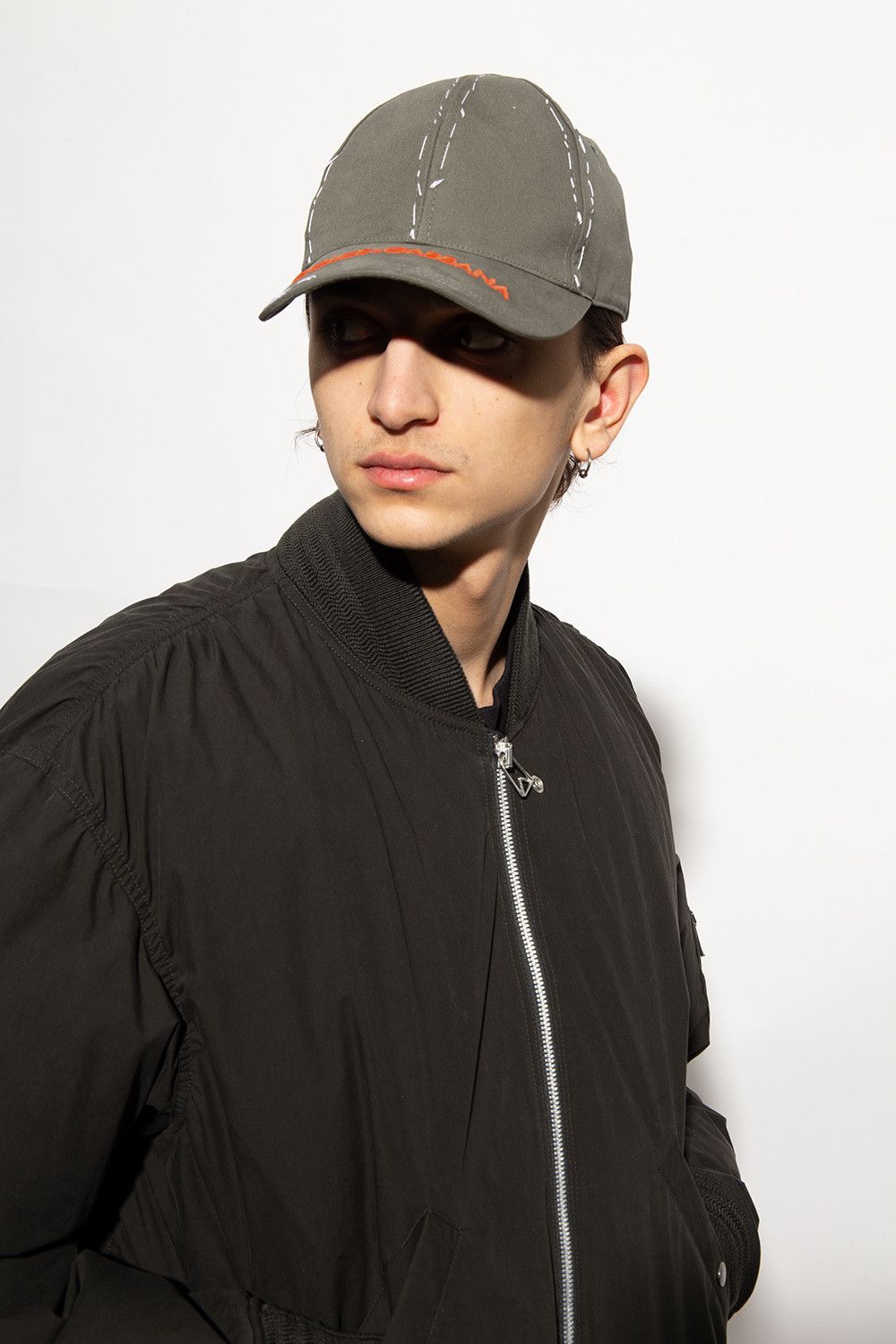 Dolce & Gabbana DOLCE & GABBANA green topstitch logo baseball cap hat Medium Size ONE SIZE - 2 Thumbnail