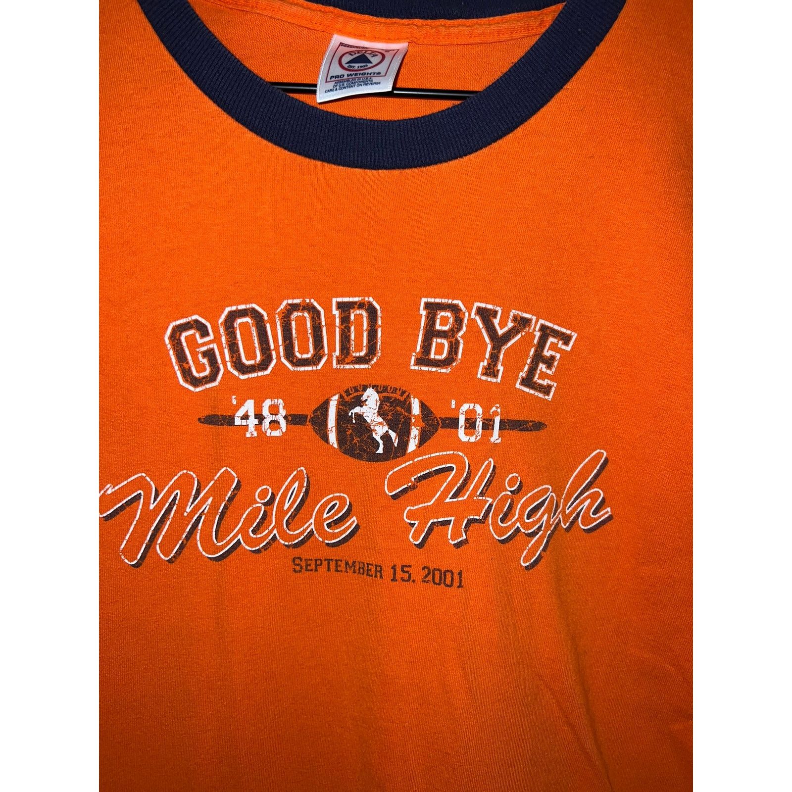 Delta Vintage Denver Broncos 2001 Good Bye Mile High NFL S Tee Size US S / EU 44-46 / 1 - 2 Thumbnail