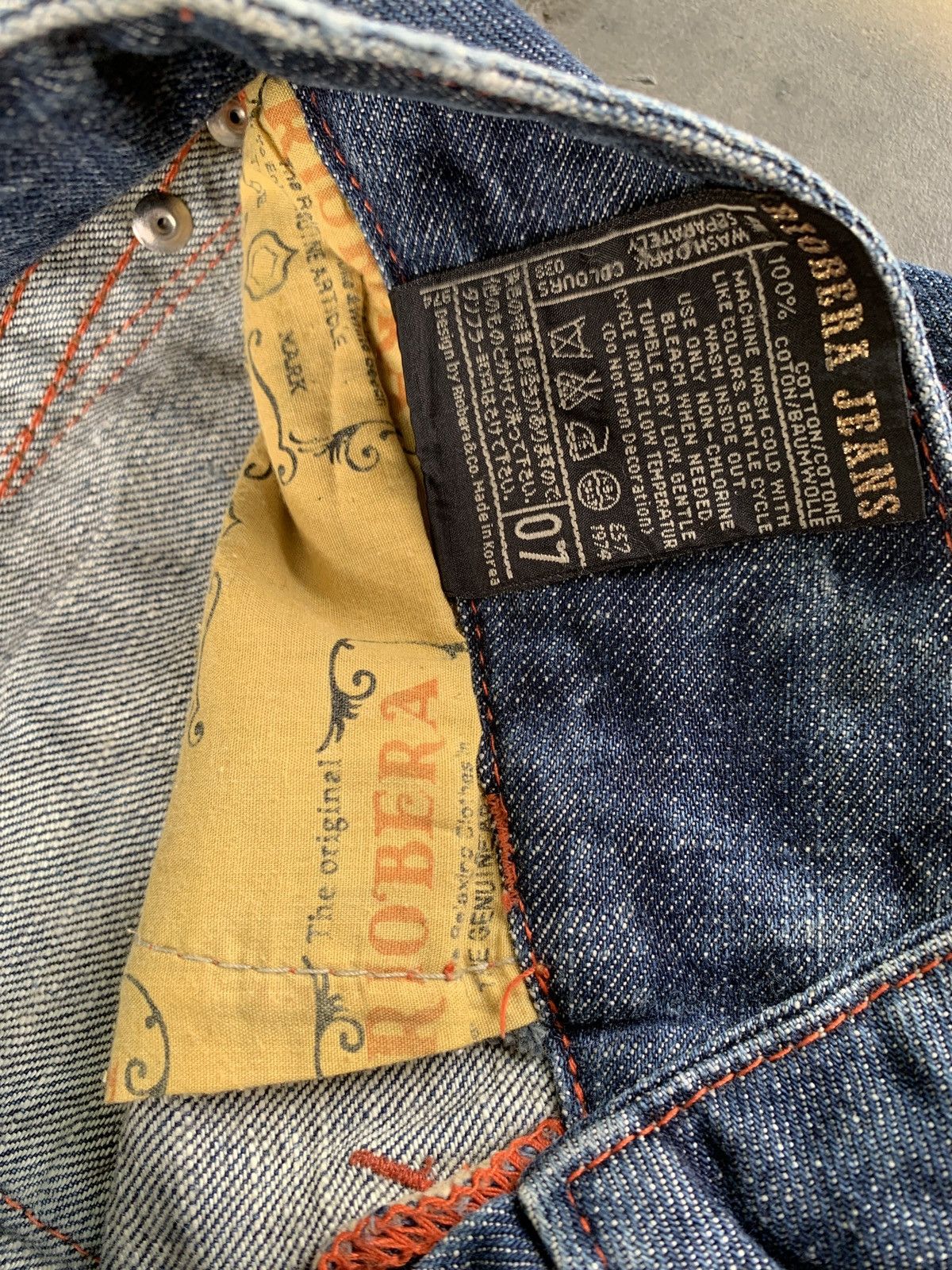Japanese Brand Riobera whiskered fade earthquake flare jeans Size 29" - 9 Thumbnail