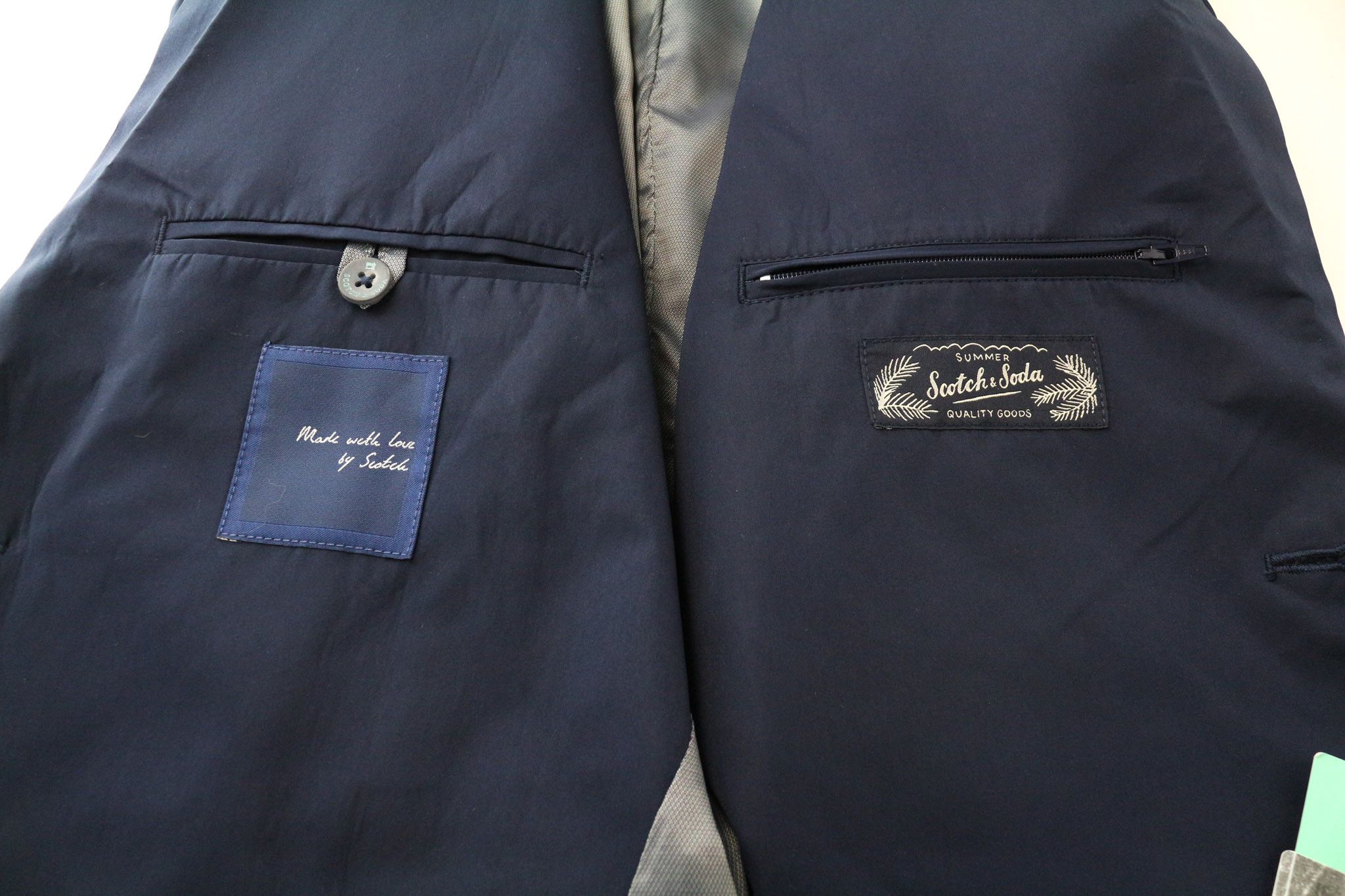 Scotch & Soda AMS COUTURE S Blue Single-Breasted Lined Blazer 74036 Size 36R - 5 Thumbnail