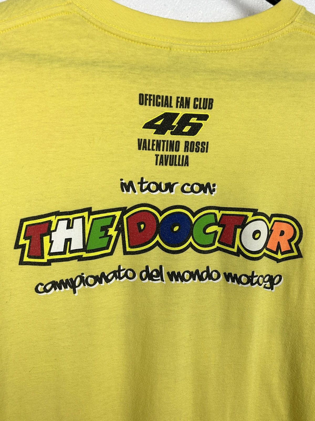 Formula 1 90s Vintage Valentino Rossi MotoGP The Doctor Fan Club Tee Size US L / EU 52-54 / 3 - 7 Thumbnail