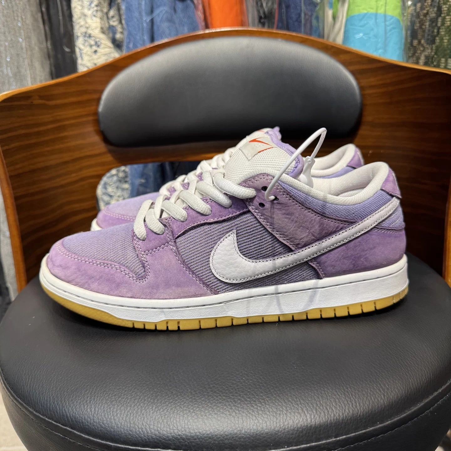 Nike Nike Dunk SB Corduroy White Purple 42.5 Mint Size US 9.5 / EU 42-43 - 6 Thumbnail