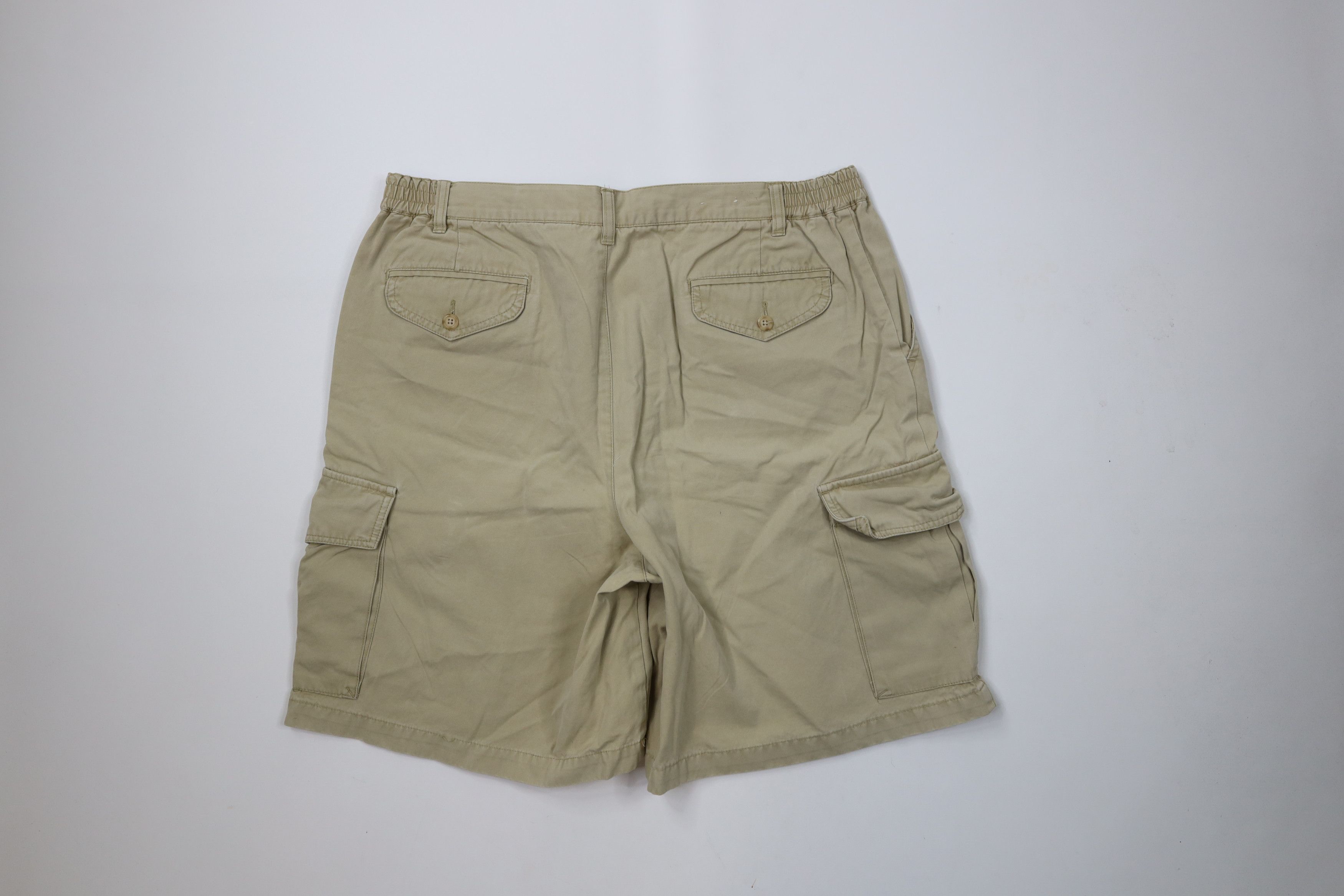 Eddie Bauer × Vintage Vintage 90s Eddie Bauer Heavyweight Cargo Shorts Cotton Size US 38 / EU 54 - 9 Thumbnail