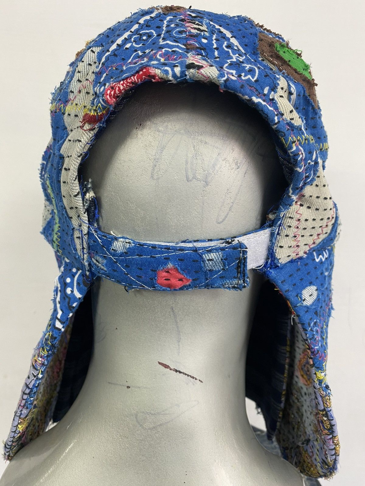 Handmade Custom Made Distressed Paisley Boro patchwork hats by Ahado Size ONE SIZE - 9 Thumbnail