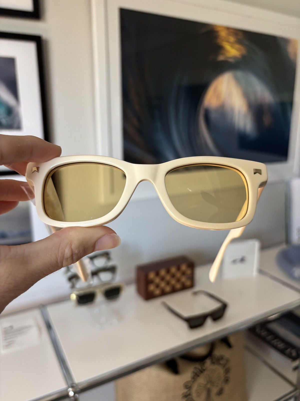 Rhude RHUDE - SUN RHAY LOGO RODEO SUNGLASSES Size ONE SIZE - 8 Thumbnail