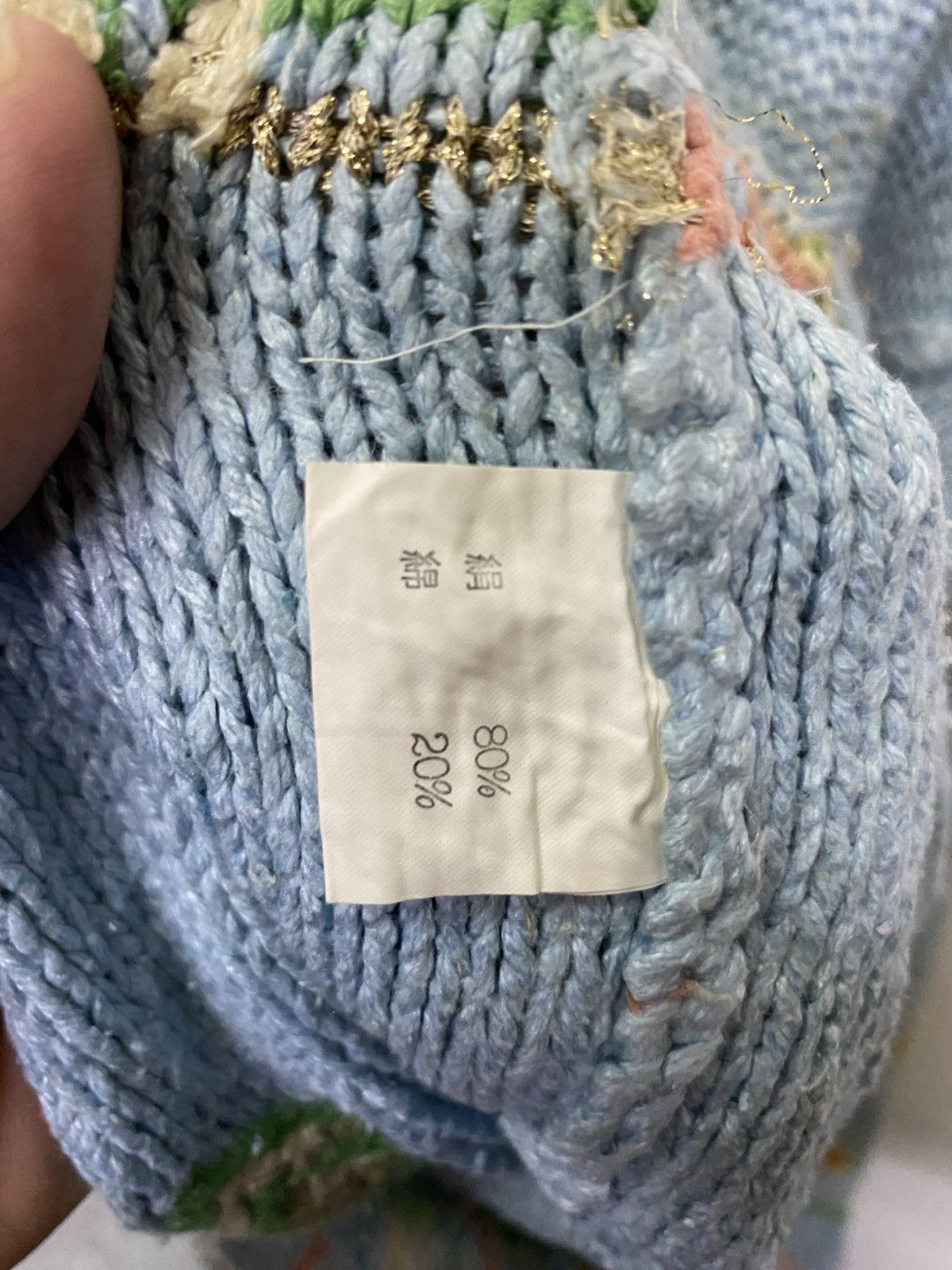 Sonia Rykiel VTG Sonia Rykiel ©️1989 Embroidery Flower Knitwear Sweatshirt Size S / US 4 / IT 40 - 9 Thumbnail