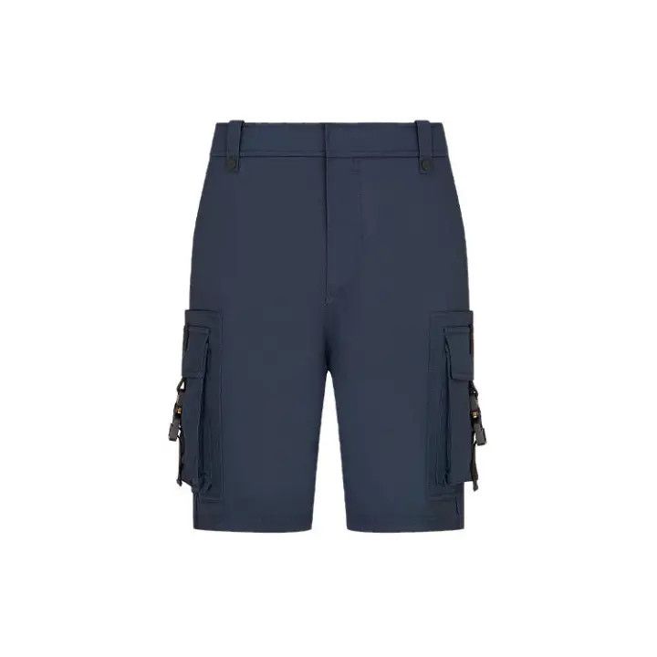 Dior Dior Navy Blue Cargo Shorts for Men 0079 Size US 44 / EU 60 - 1 Thumbnail