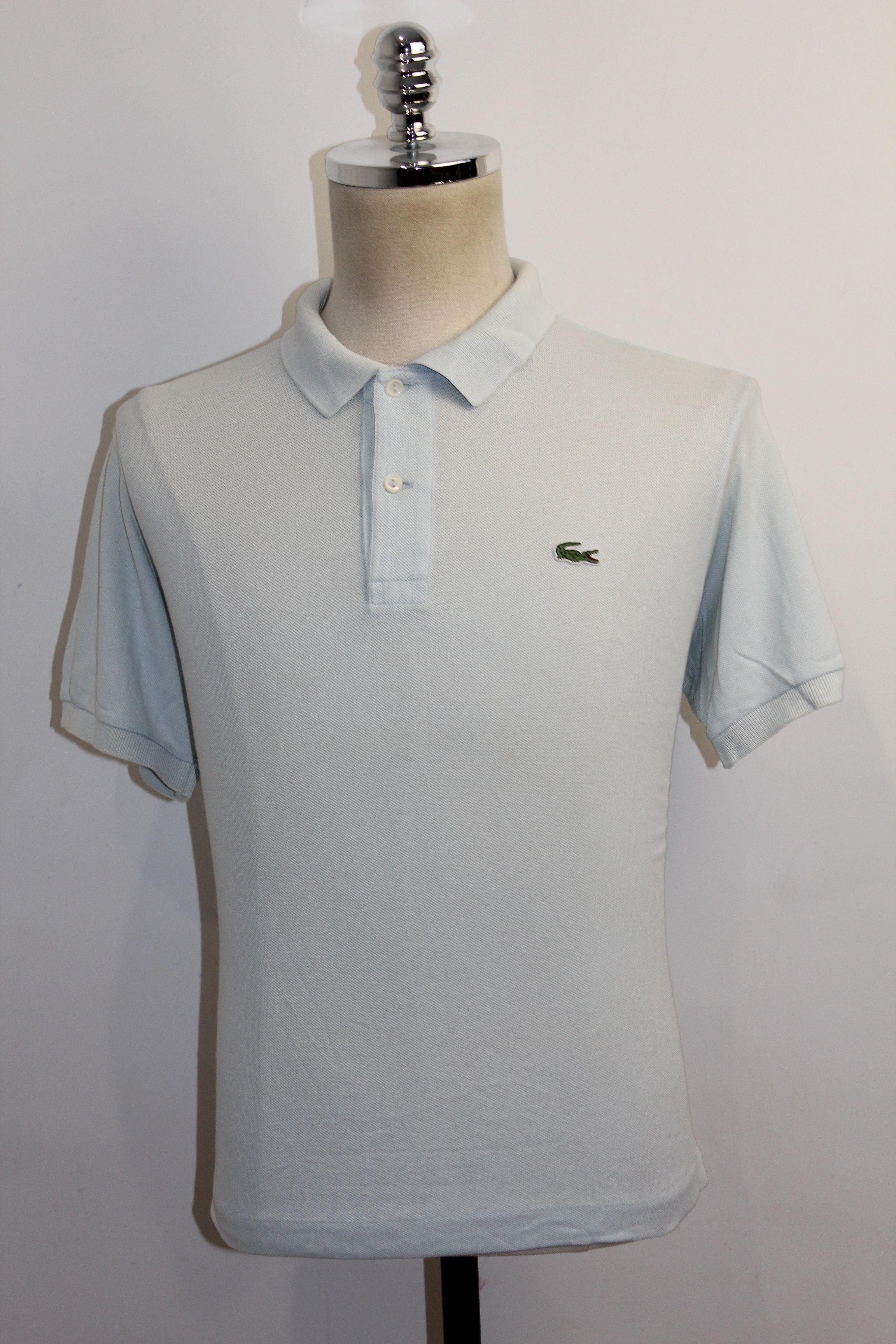 Lacoste LACOSTE Short Sleeve Polo Shirt Size 6 Men's XL cotton blue type Vintage Second Hand