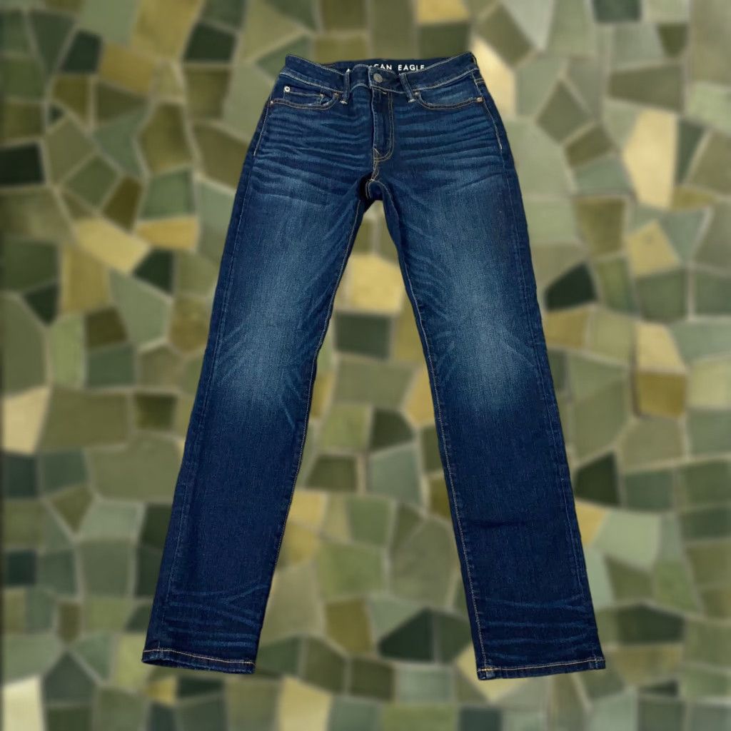 American Eagle Outfitters American Eagle Outfitters Jeans Mens 30x32 Original Slim Blue Stretch Size US 29 - 1 Thumbnail