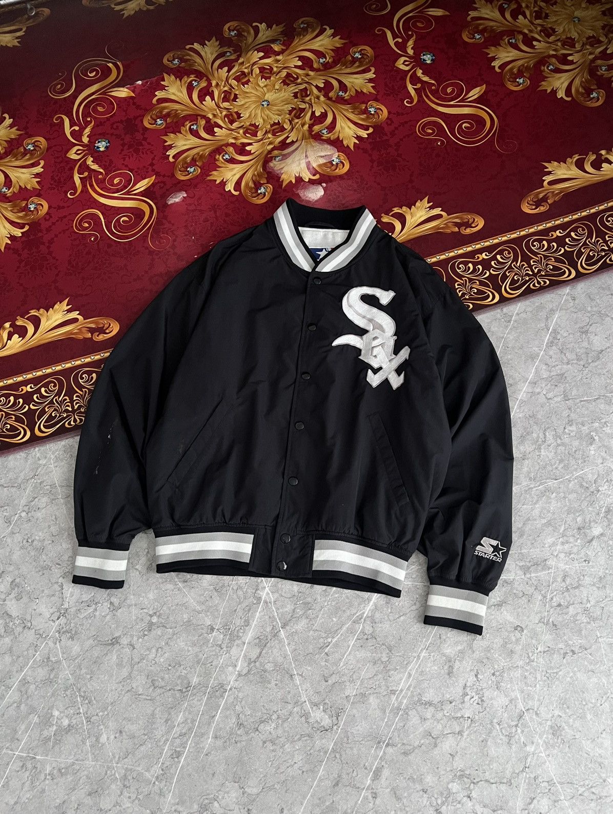 Starter Starter Chicago White Sox Varsity Jacket Size US L / EU 52-54 / 3 - 3 Thumbnail