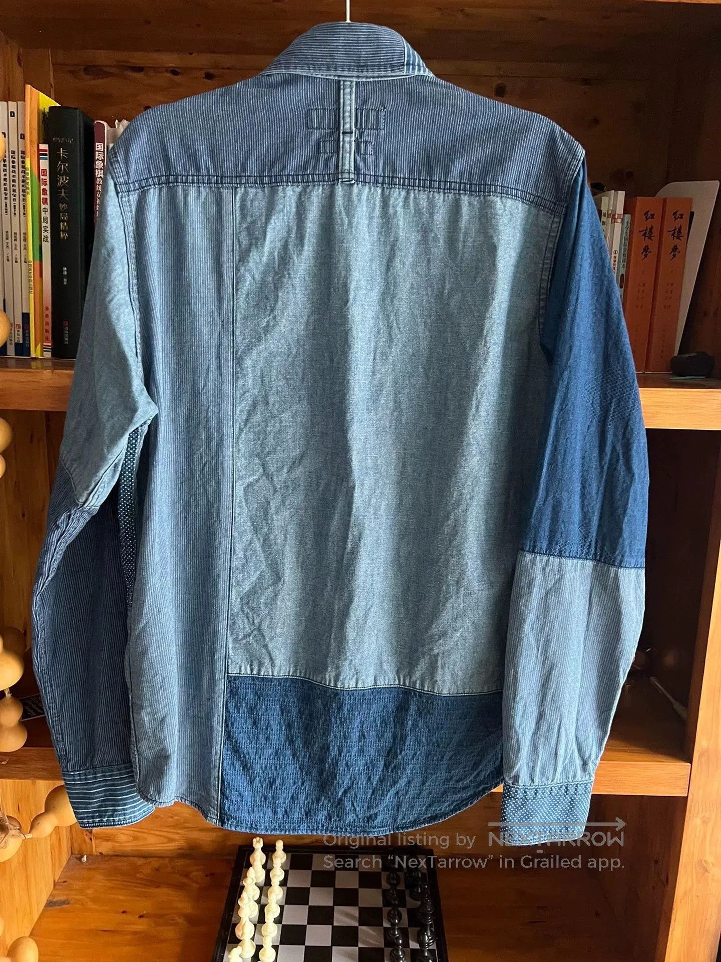 FDMTL fdmtl patchwork denim shirt for men. Size US M / EU 48-50 / 2 - 6 Thumbnail