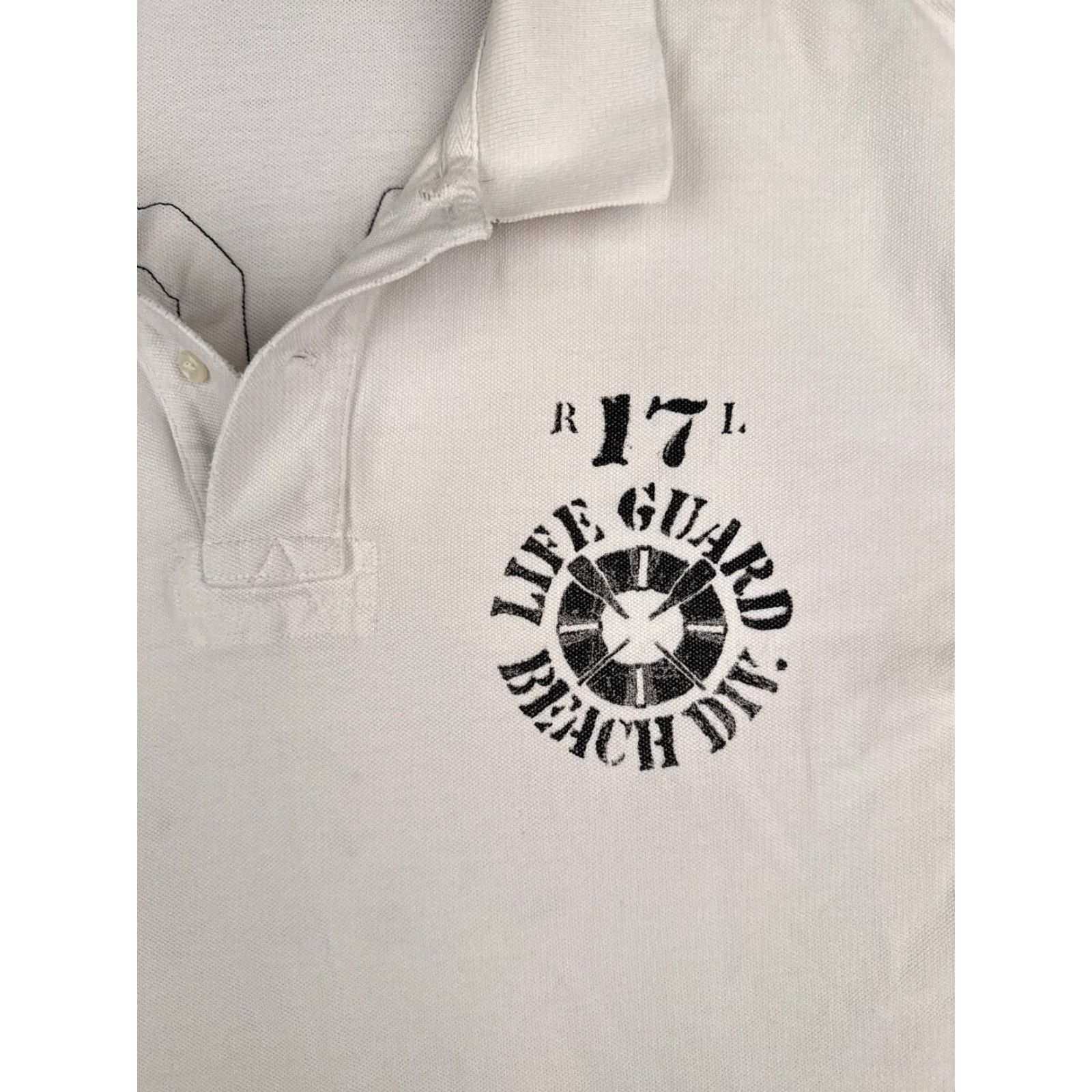 Ralph Lauren VINTAGE Polo Ralph Lauren Shirt Adult XL White Polo, 100% Cotton, Short Sleeve, Slim Fit, Men, 44 Chest, Logo Embroidered, 1990s/Classic Sports Theme Size US XL / EU 56 / 4 - 7 Thumbnail