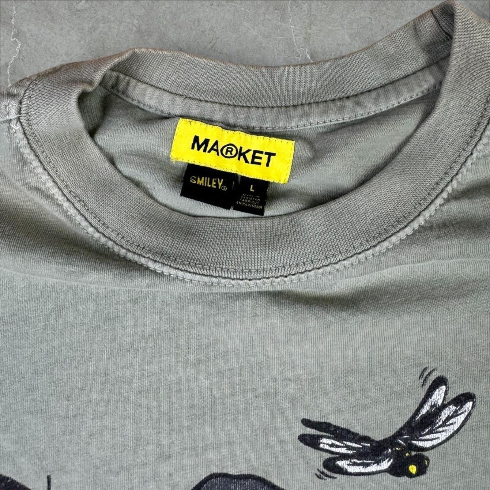 Market MARKET Smiley "Look at the Bright Side" Sage Green Size US L / EU 52-54 / 3 - 2 Thumbnail