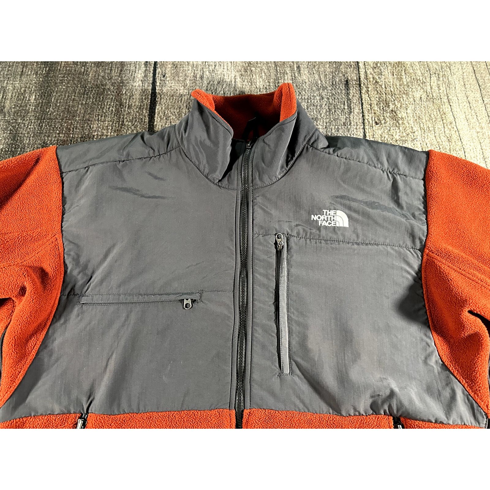 The North Face North Face Mens Orange Grey Denali Vented Fleece Jacket XL Size US XL / EU 56 / 4 - 2 Thumbnail