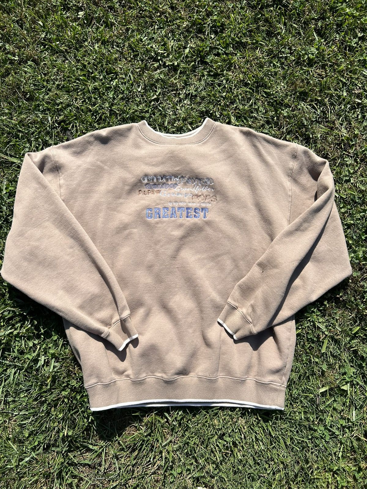 M.E. Sport × Vintage 90s World’s Best Grandpa Sweatshirt Size US XL / EU 56 / 4 - 1 Thumbnail