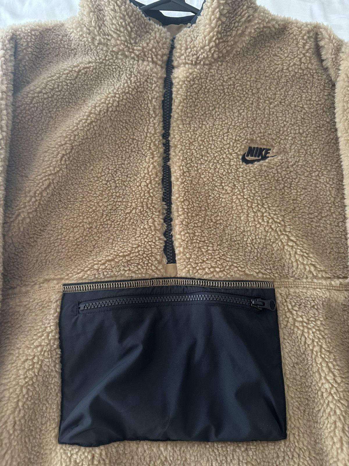 Nike Club Winter half-zip fleece jacket 'Tan'