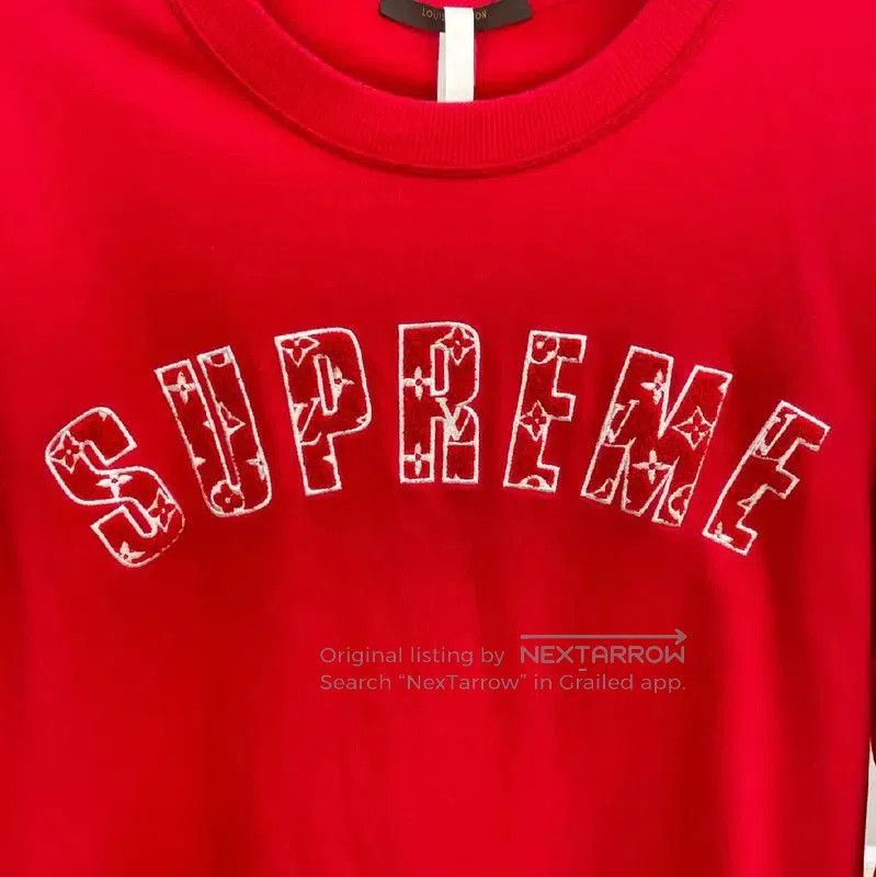 Louis Vuitton Louis Vuitton Red Cotton Women's Sweatshirt . Size L / US 10 / IT 46 - 4 Thumbnail