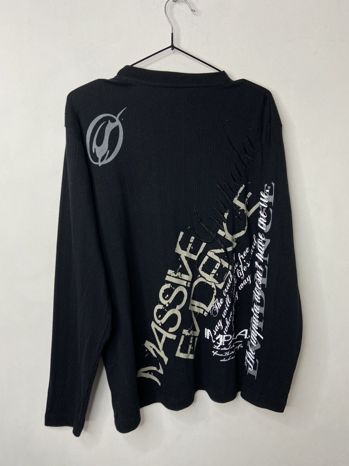 Hysteric Glamour 2000s Impala Poem Goth Graphic Embroidery Thermal Longsleeve Size US M / EU 48-50 / 2 - 2 Thumbnail