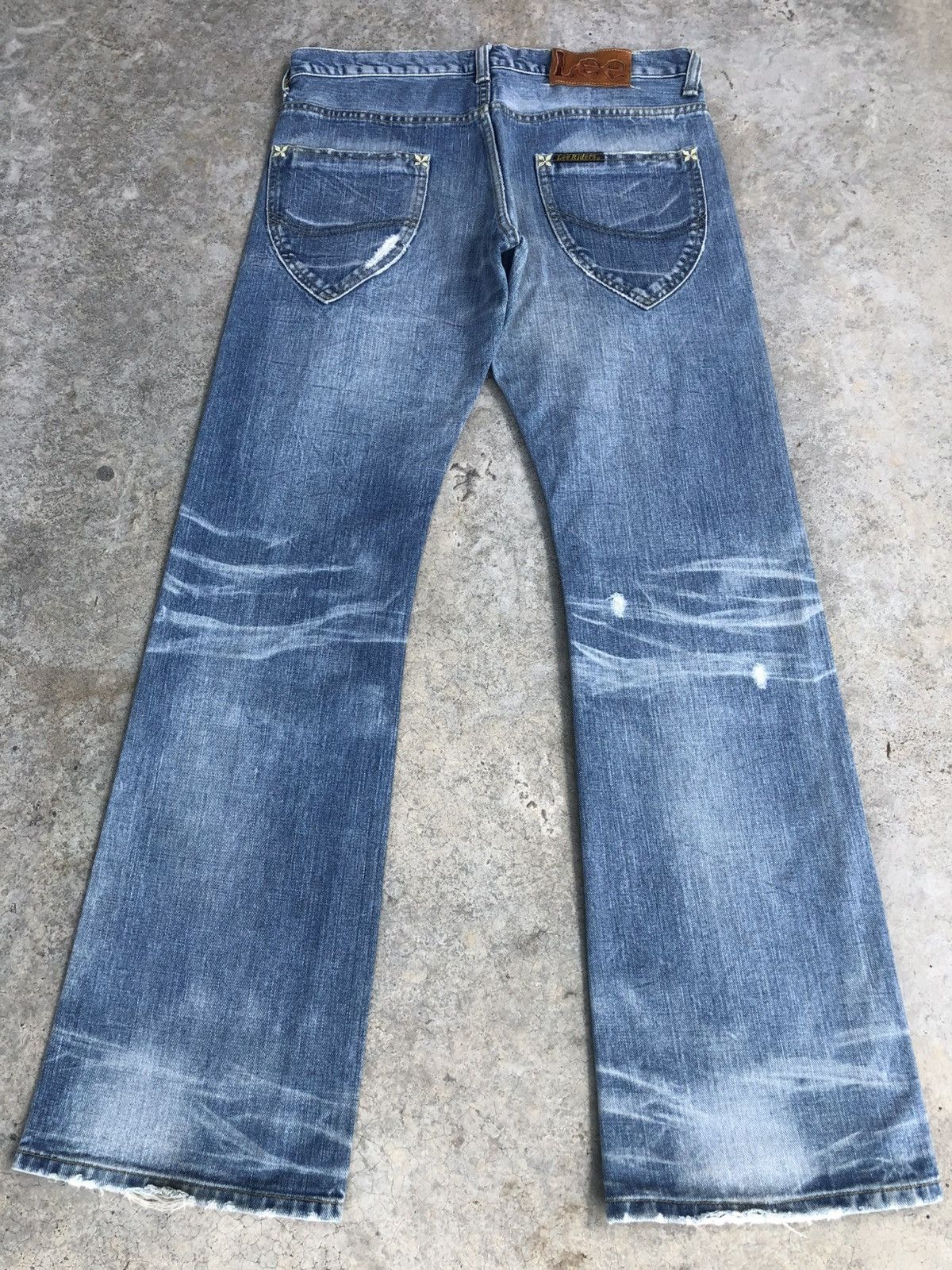 If Six Was Nine Japanese Lee Flared Jeans Distressed Jeans Size US 32 / EU 48 - 1 Thumbnail
